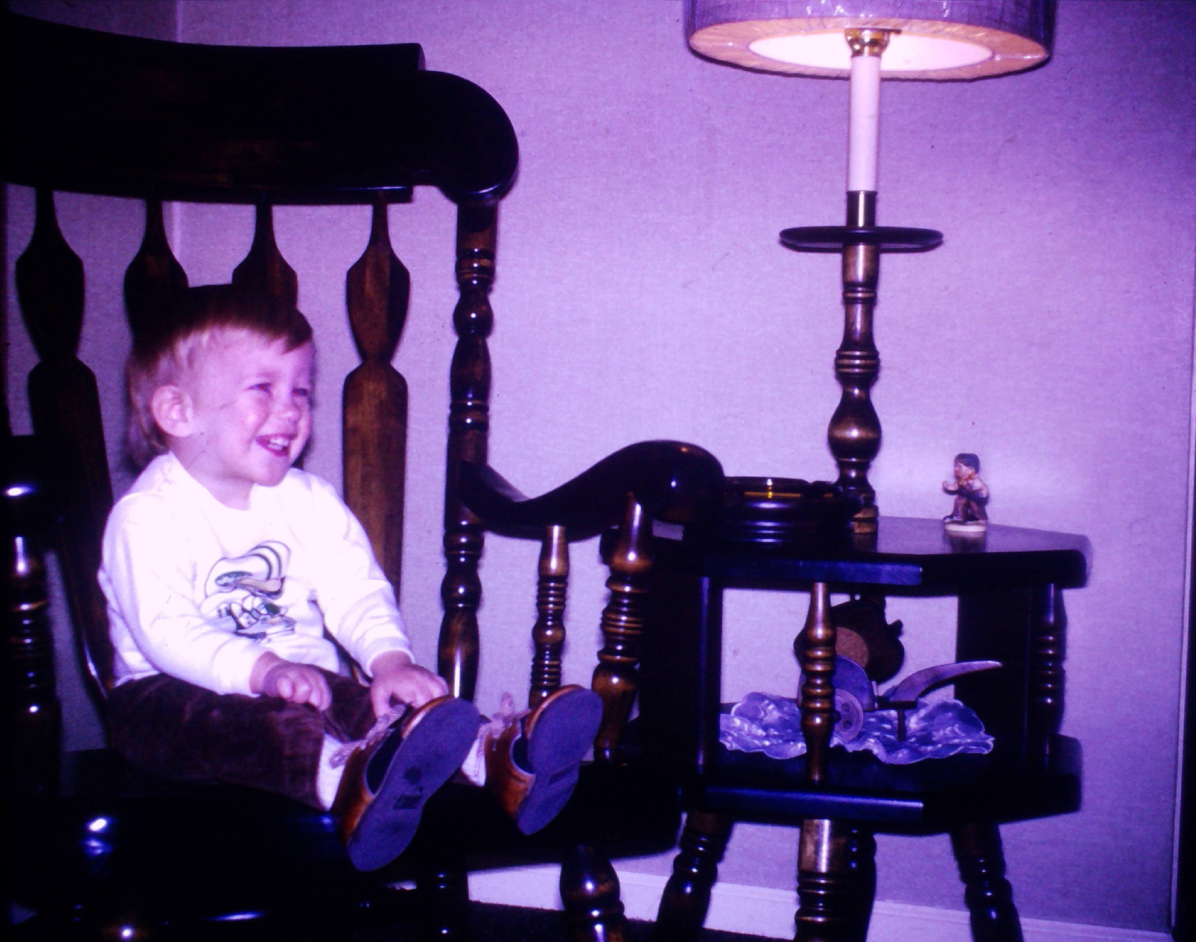 Already a Jet Fan!  Poor kid!