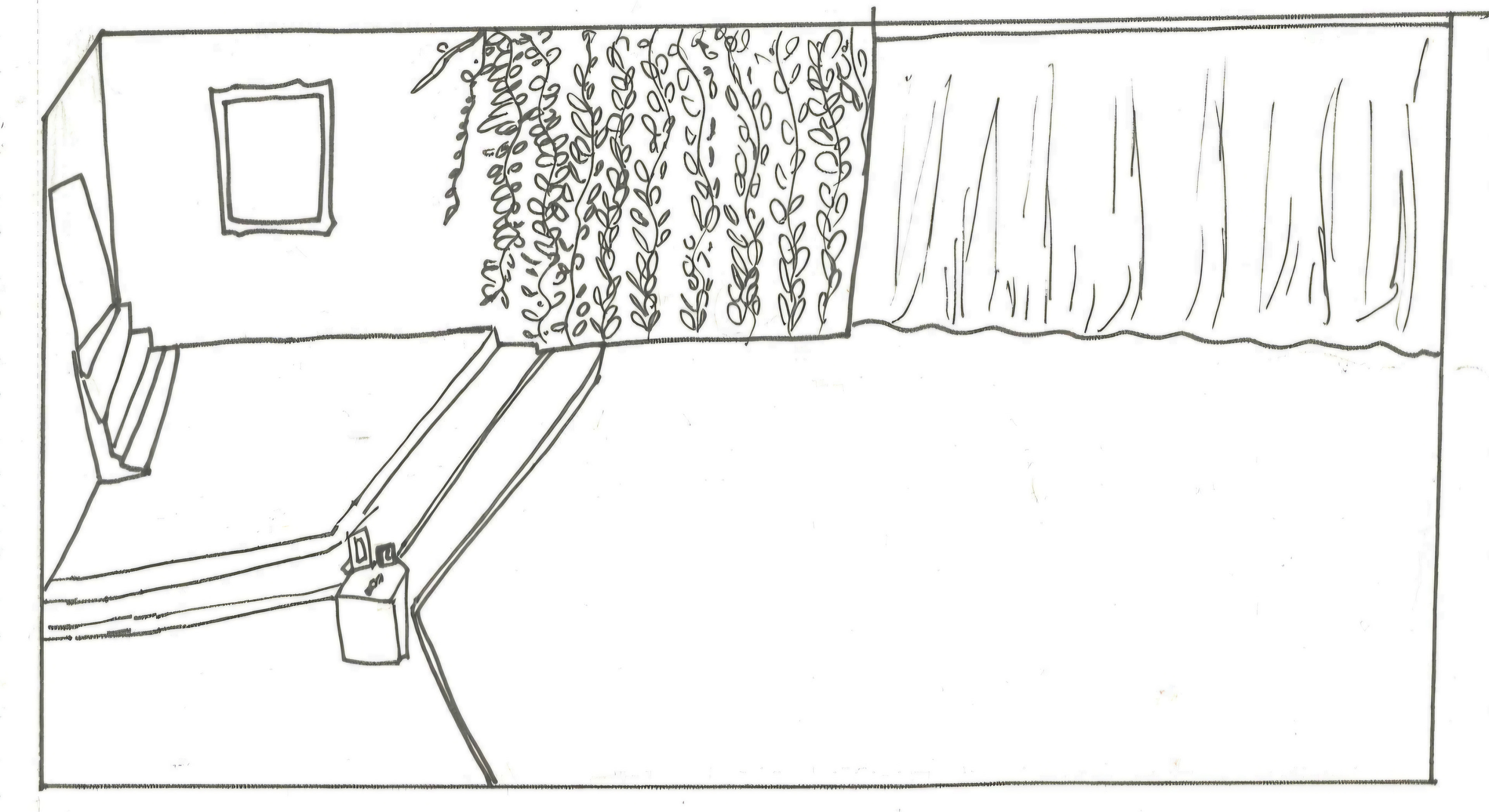 'Lime' - Set Design Sketch, Outdoors