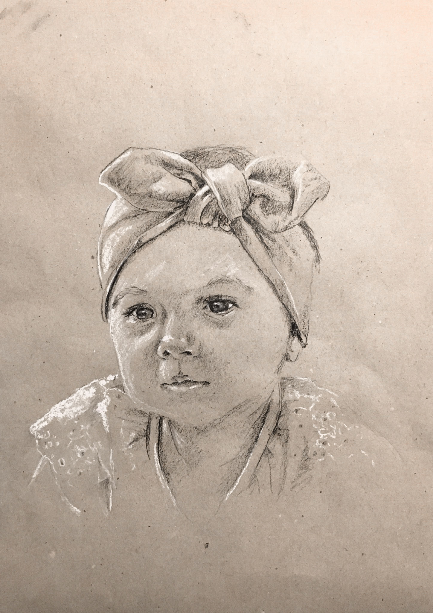 Anna, uhel na papíře, 29,7 x 42 cm, 2019 / Anna, charcoal on paper, 29,7 x 42 cm, 2019