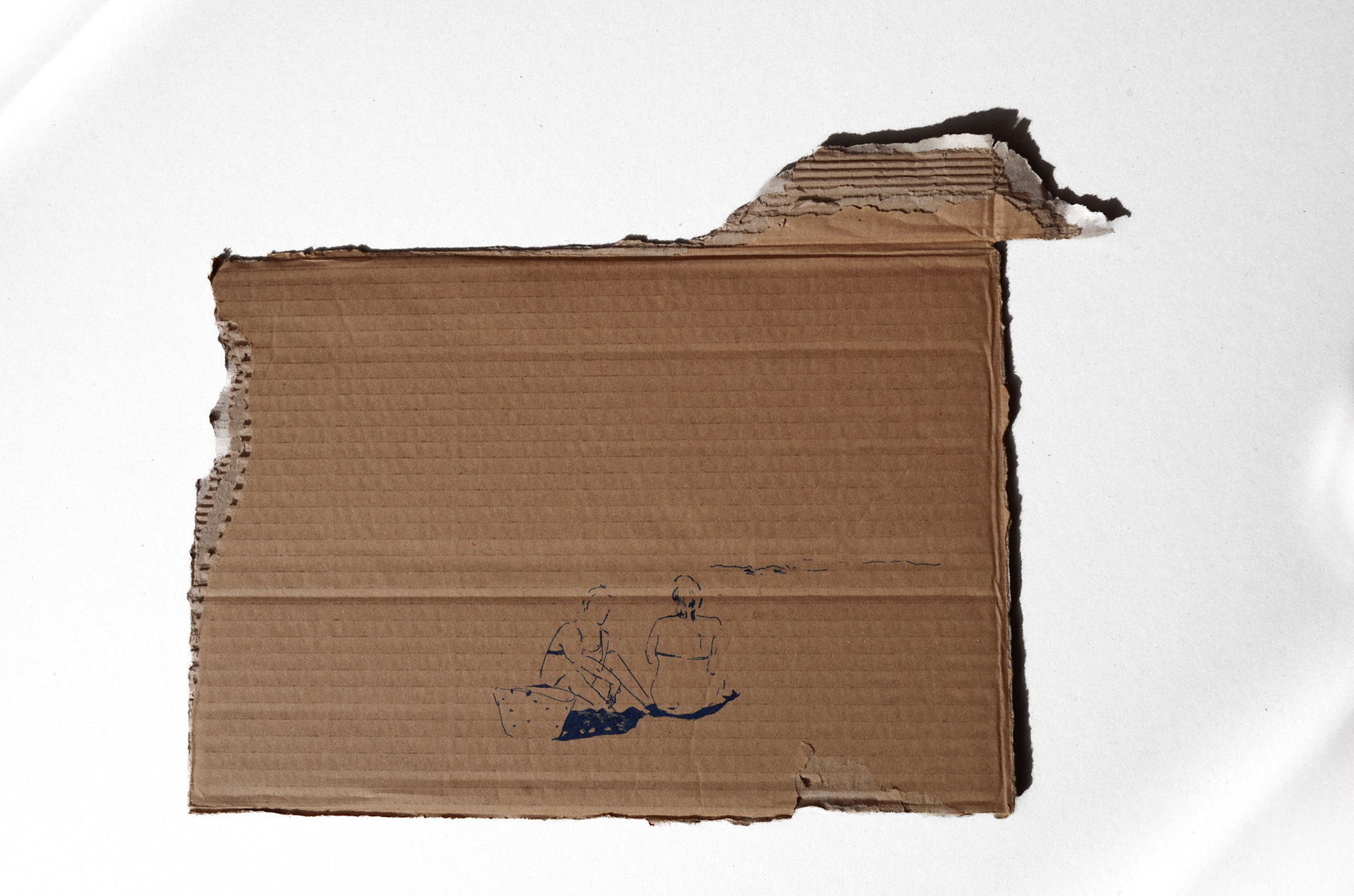 Momentka 1, tuš na kartonu, 2015/ Moment , ink on carton, 2015