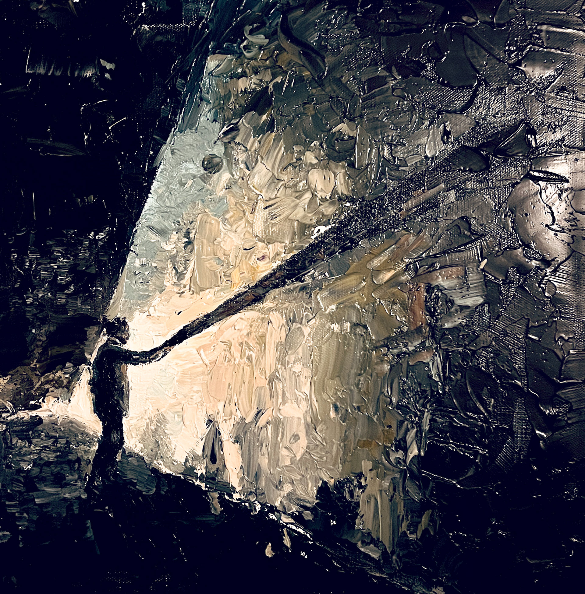 Rovnost ,olej na plátně, 40x40 cm, 2021/ equality, oil on canvas, 40x40, 2021