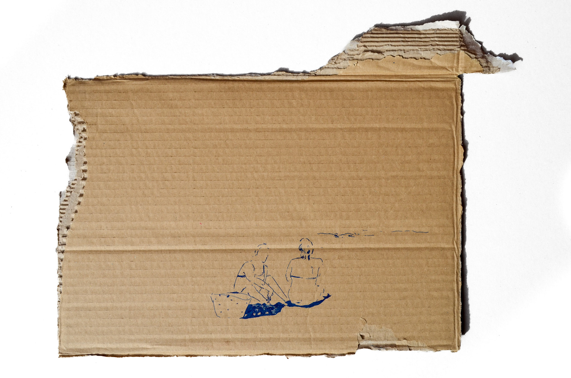 Momentka 1, tuš na kartonu, 2015/ Moment , ink on carton, 2015