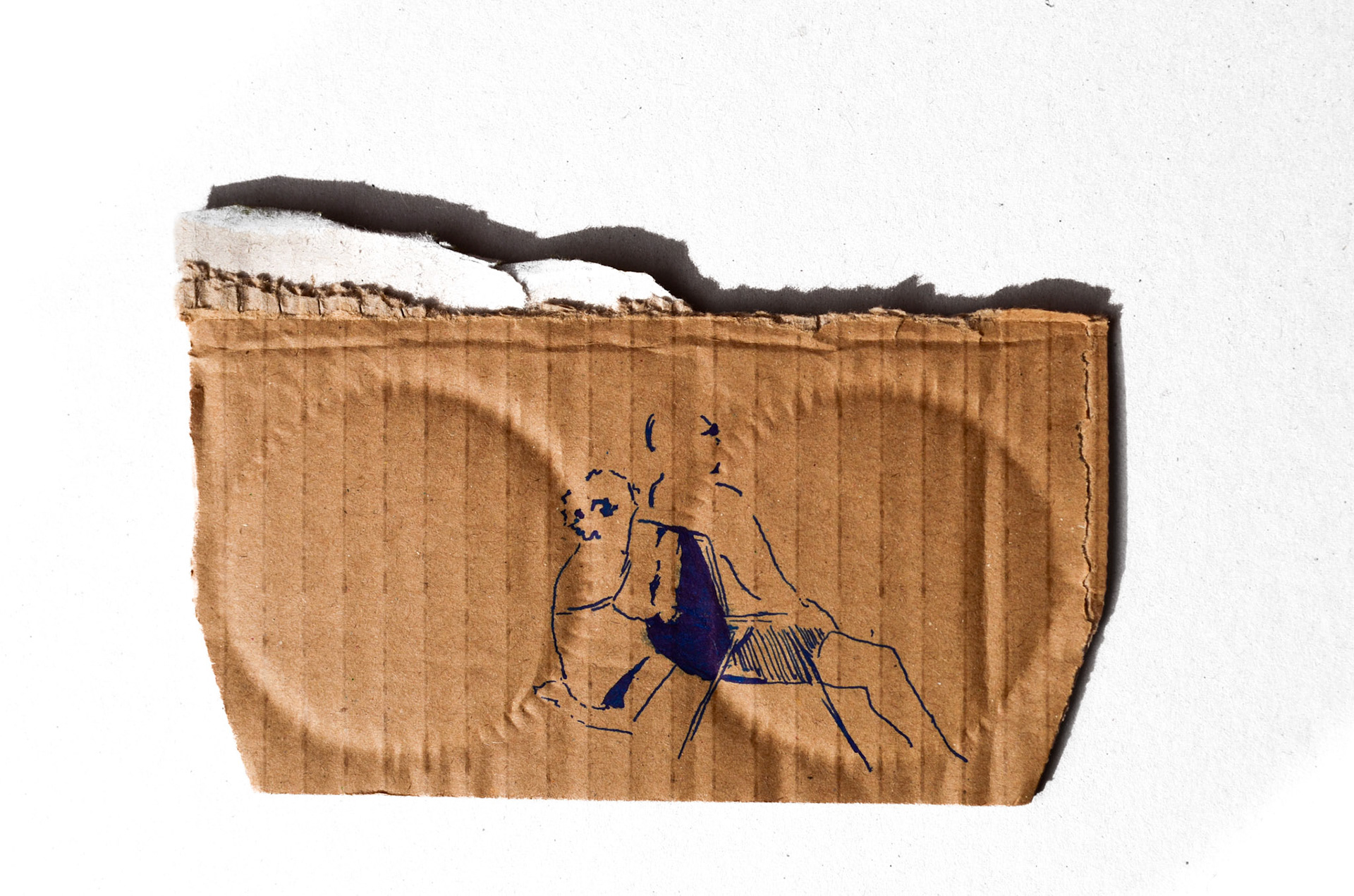 Momentka 1, tuš na kartonu, 2015/ Moment , ink on carton, 2015