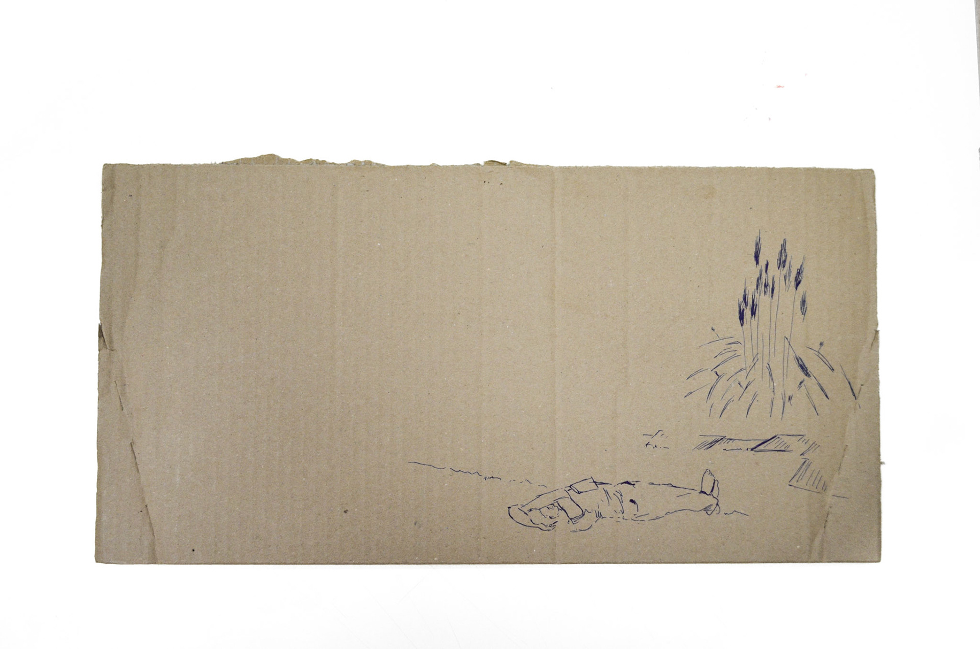 Momentka 1, tuš na kartonu, 2015/ Moment , ink on carton, 2015