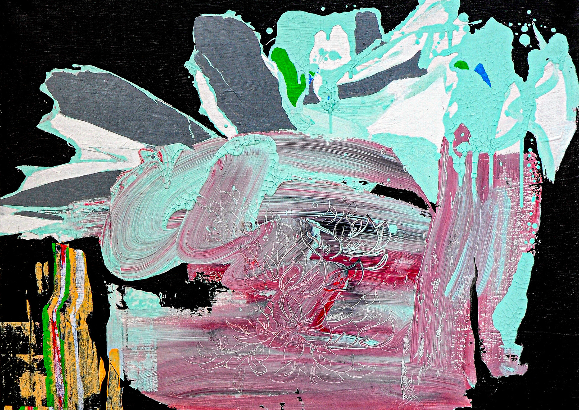 Bez názvu 2 , olej na plátně, 60x70 cm, 2016/ untitled 2 , oil on canvas, 60x70, 2016