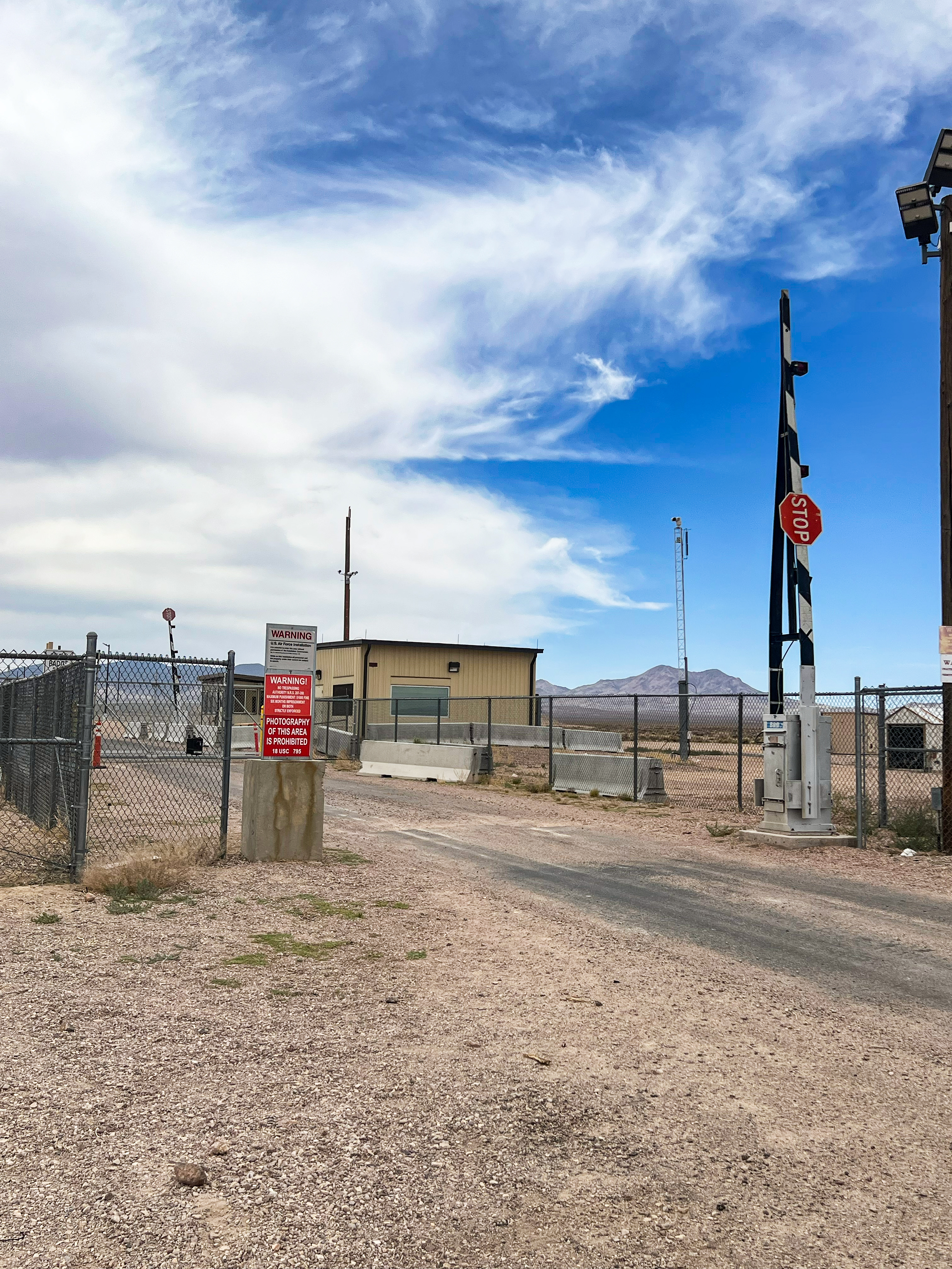 Gate of Area 51, Rachel, Nevada