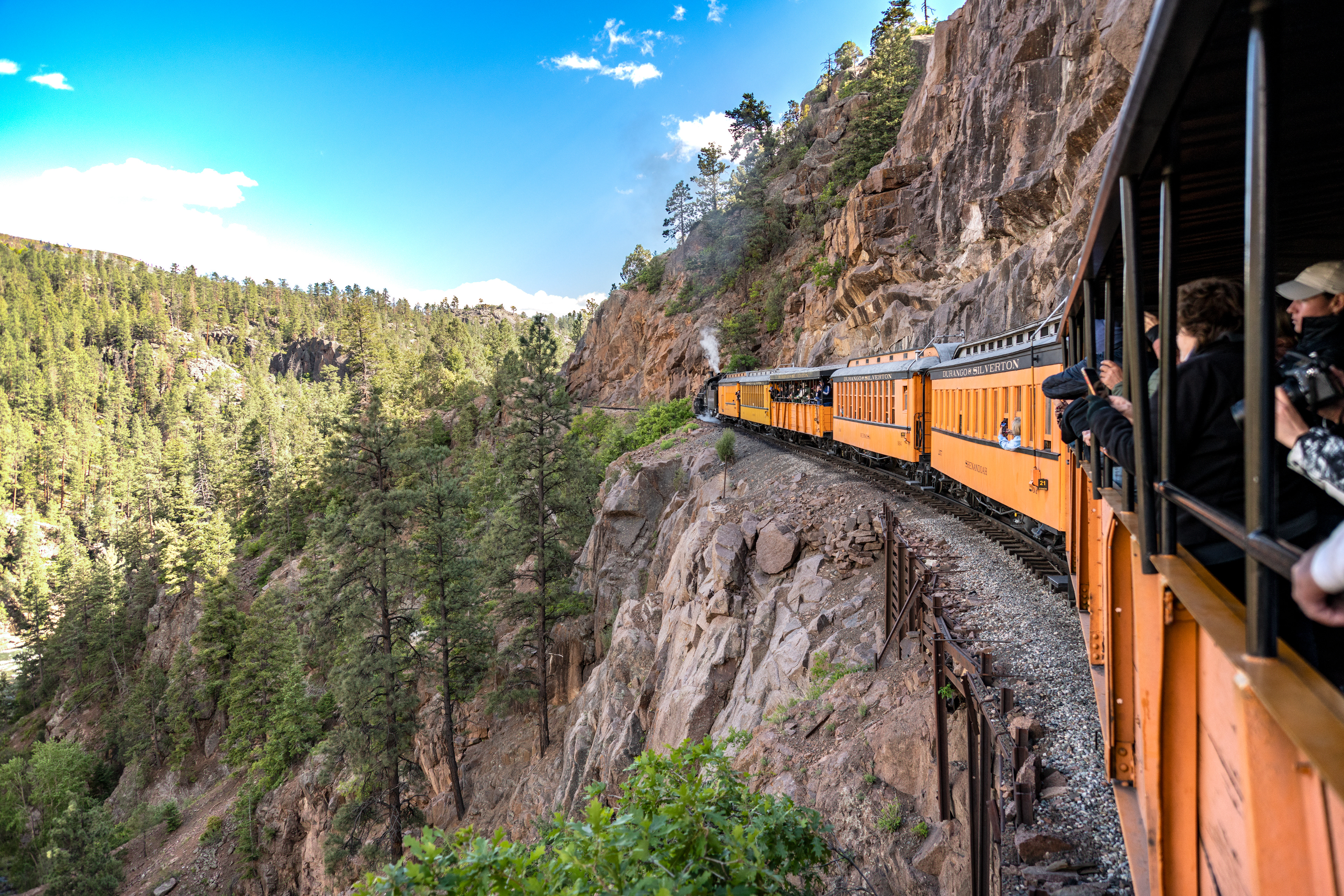 Durango & Silverton Train, Above the Animas River, Colorado