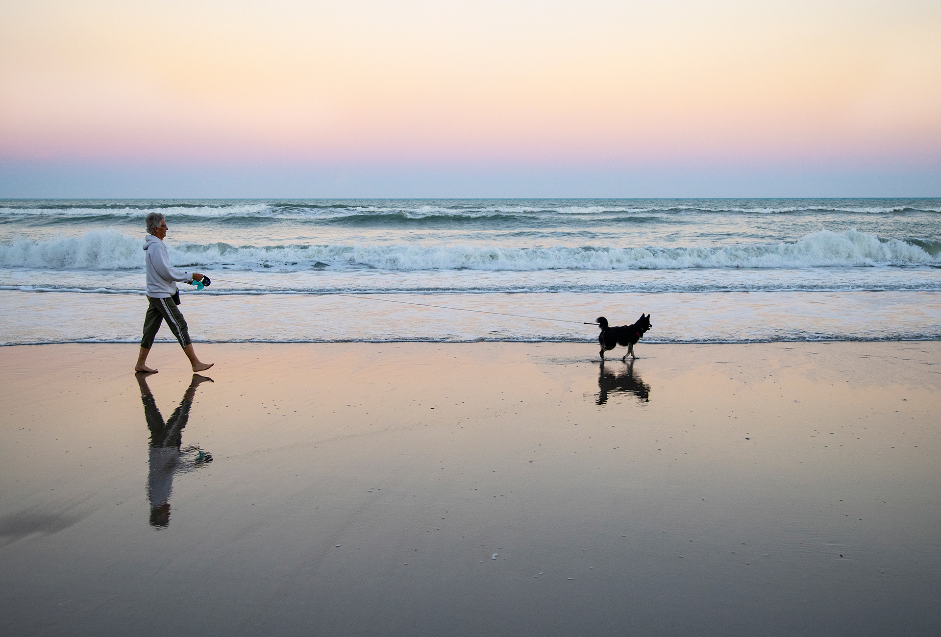 KC Walking Fuji on Canova Beach,  Florida