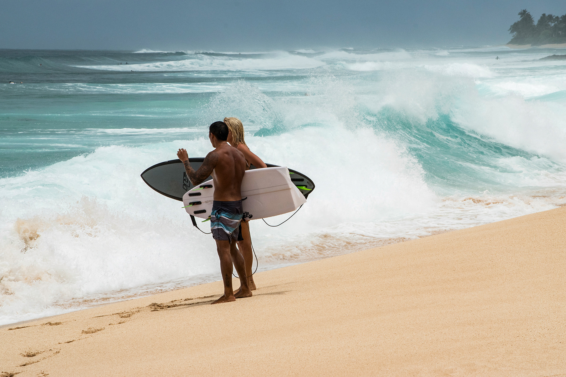 The Pipeline Claims Another Surfboard, Banzai Pipeline, Oahu