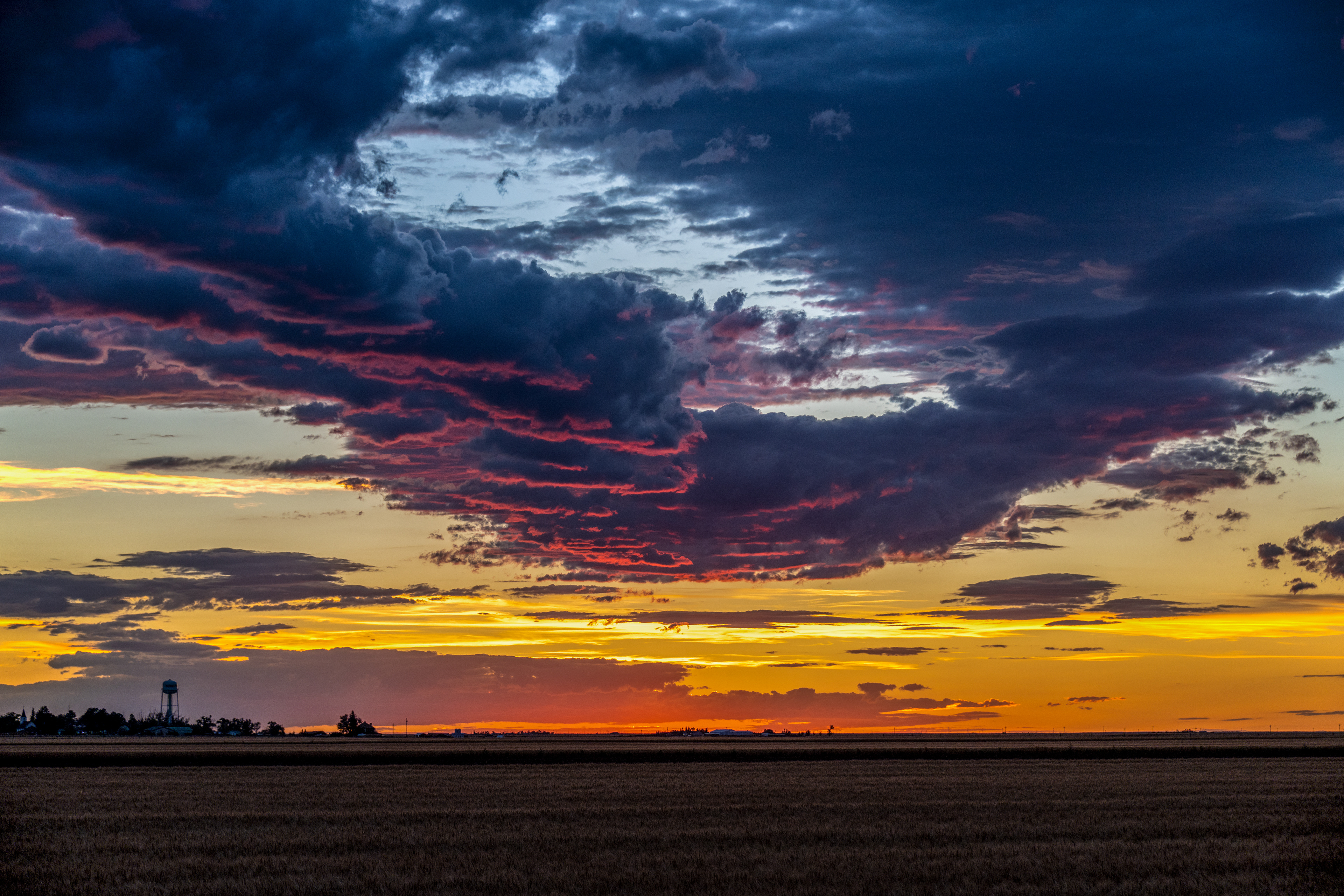 Sunset Near Egbert, Wyoming