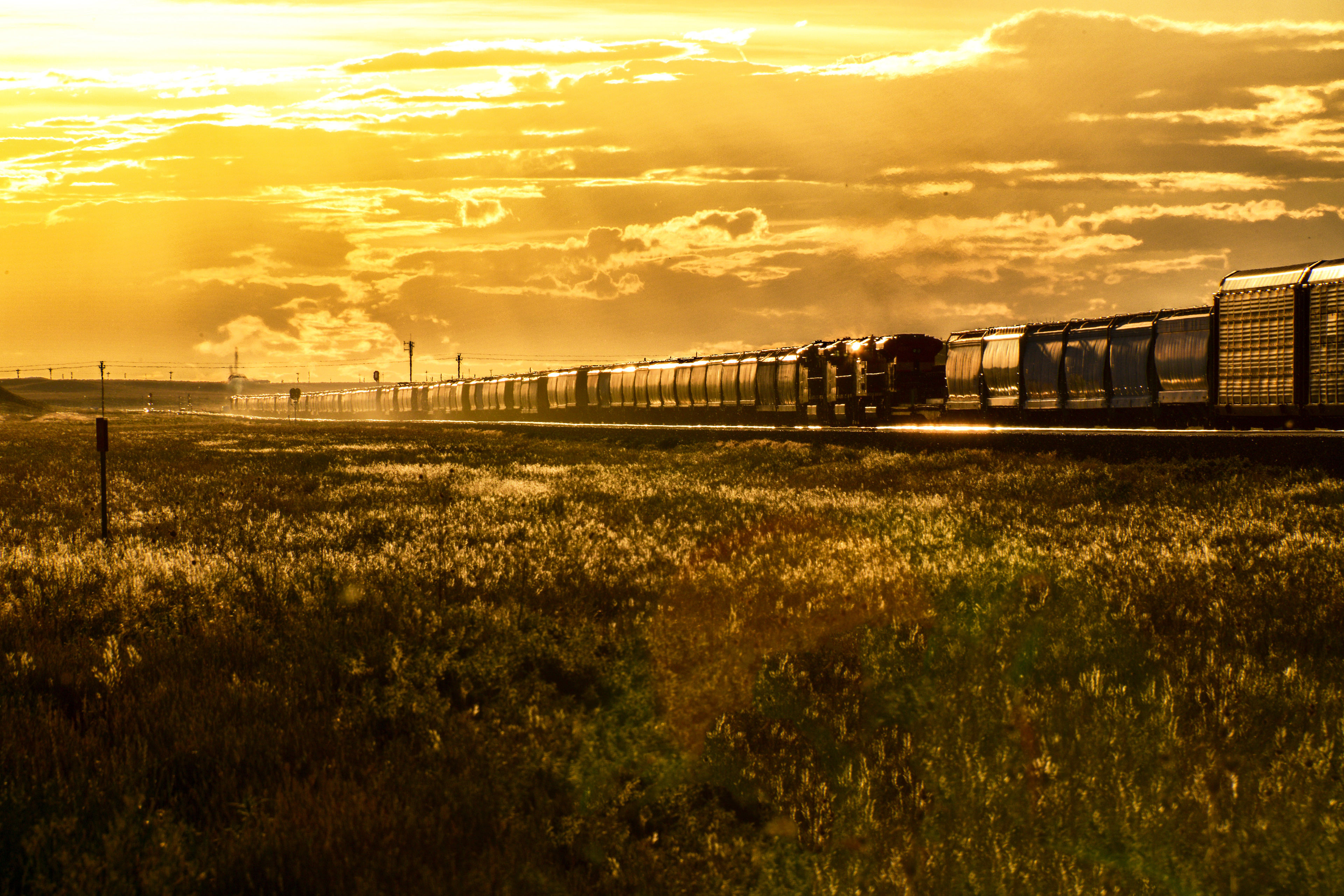 A 15,000 Foot Train on the Union Pacific Main Line, Egbert, Wyoming