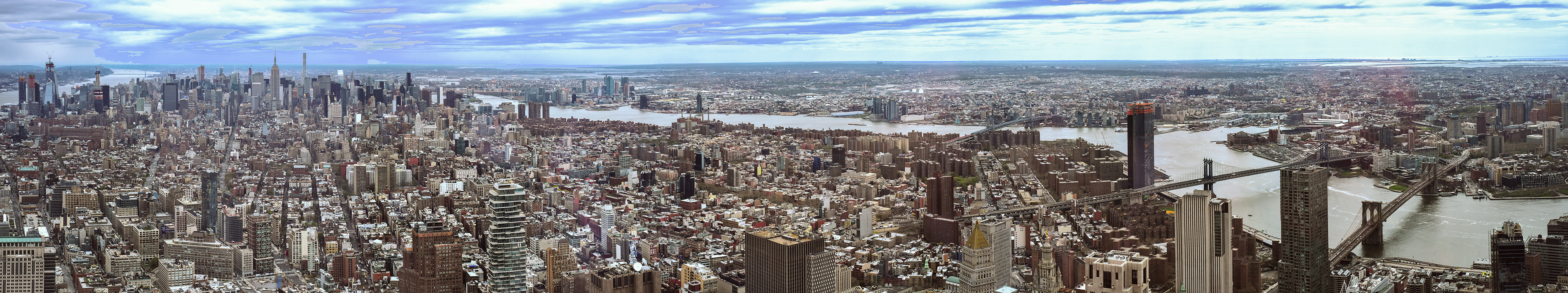 Four Borough Panorama from the Freedom Tower, New York City