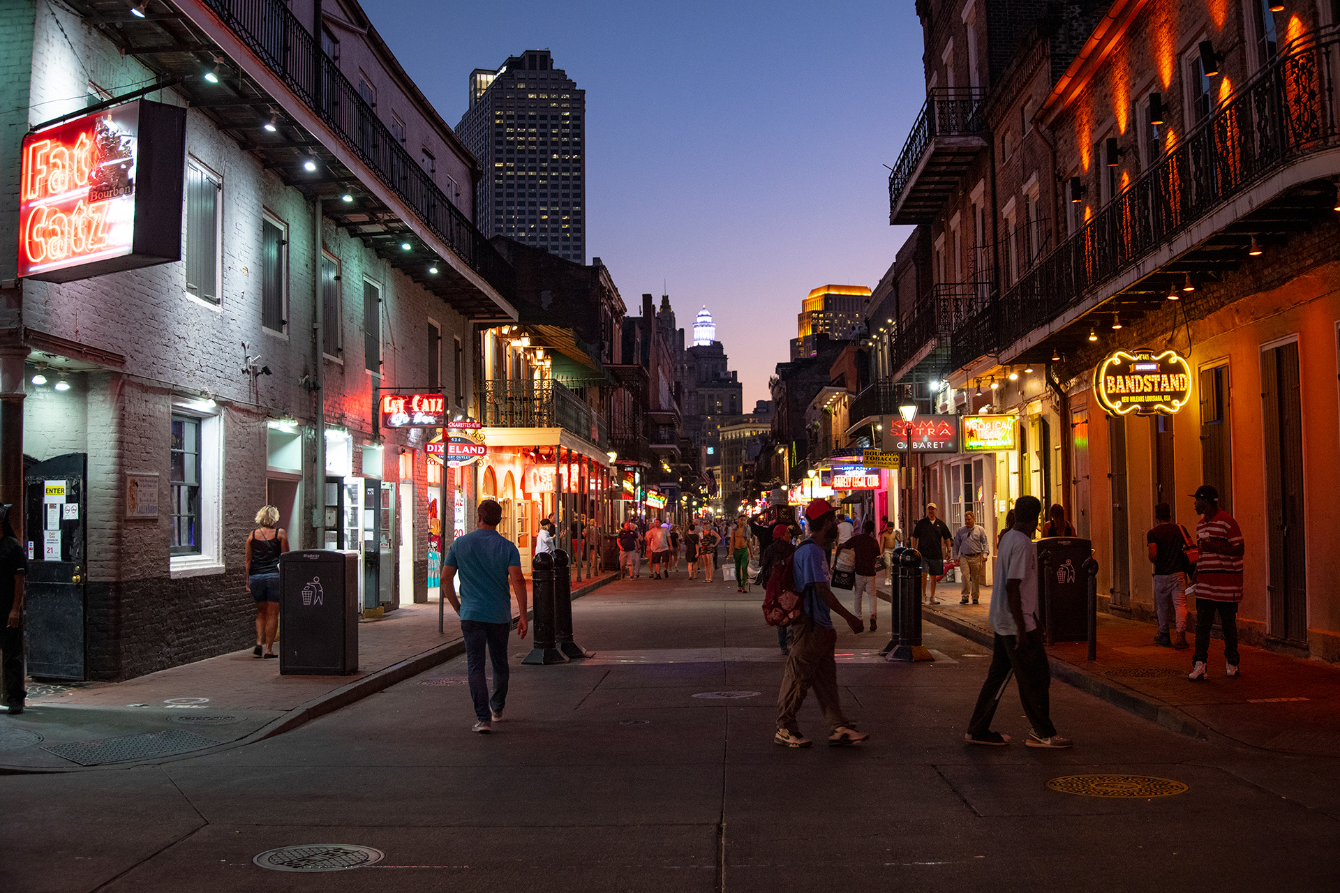 Bourbon Street at Dusk, New Orleans