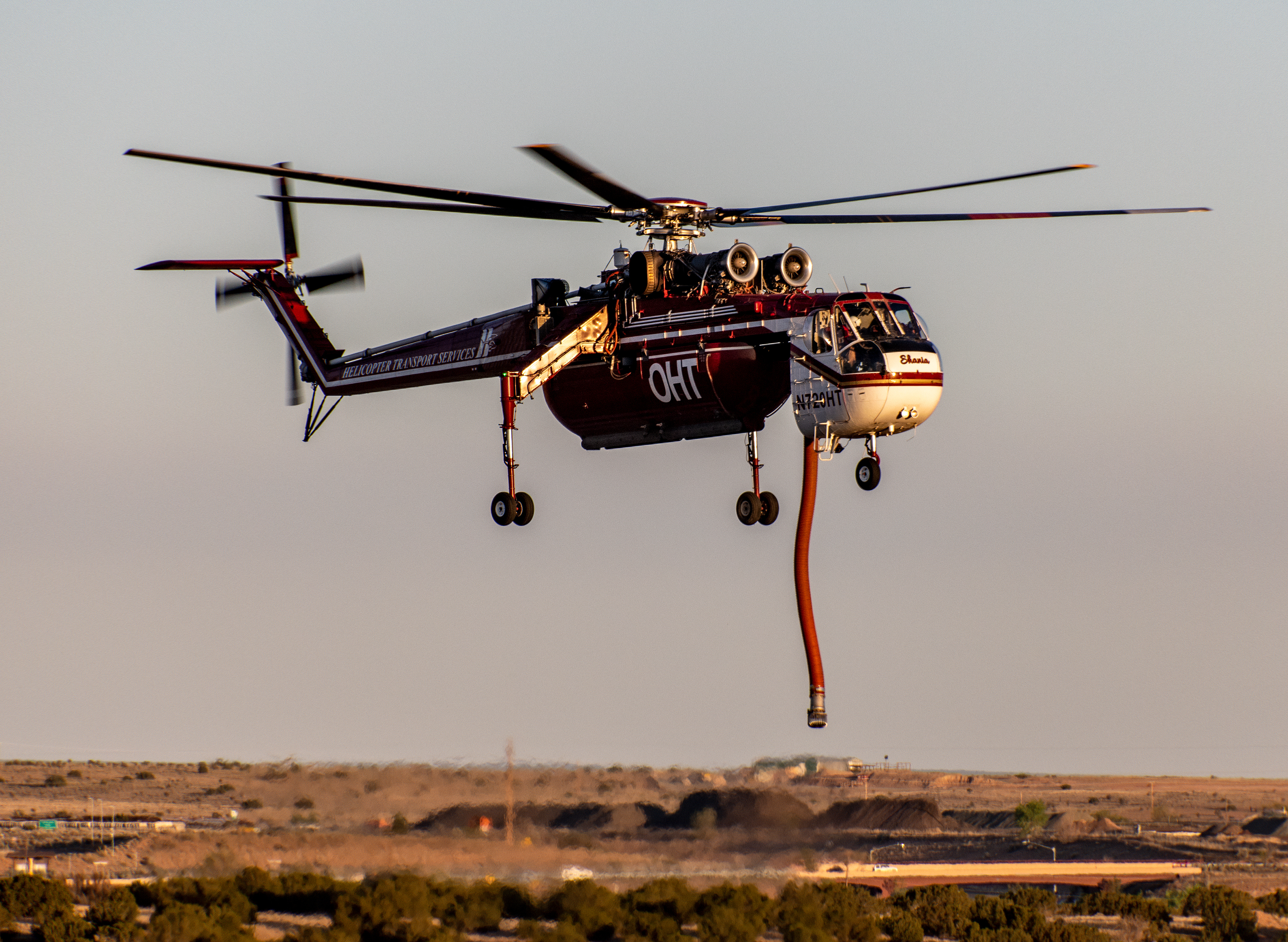 S-64 Heavy Lift Firefighting Helicopter, Santa Fe Regional Airport, Santa Fe, New Mexico