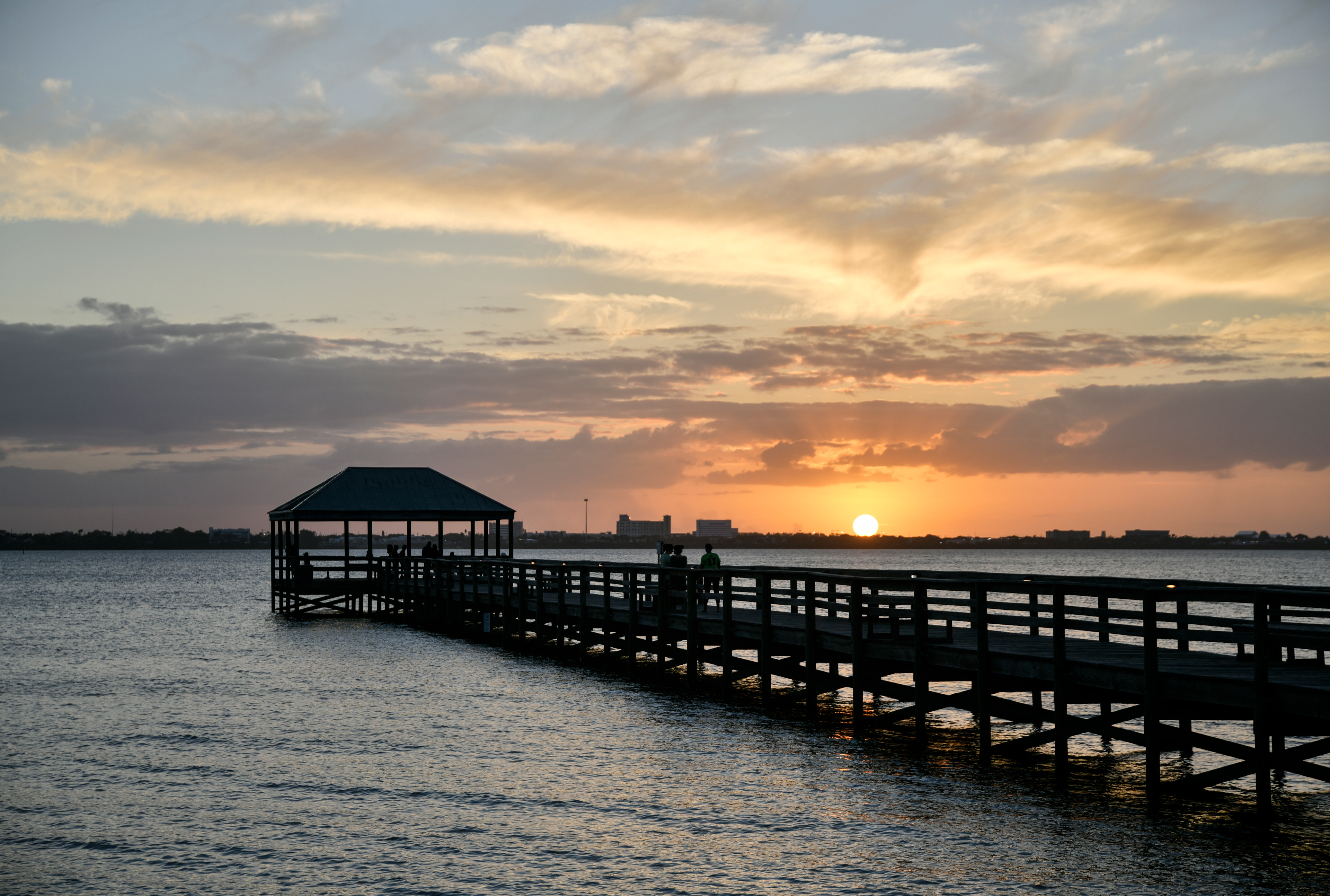 Sunset Over the Indian River, Indialantic, Florida
