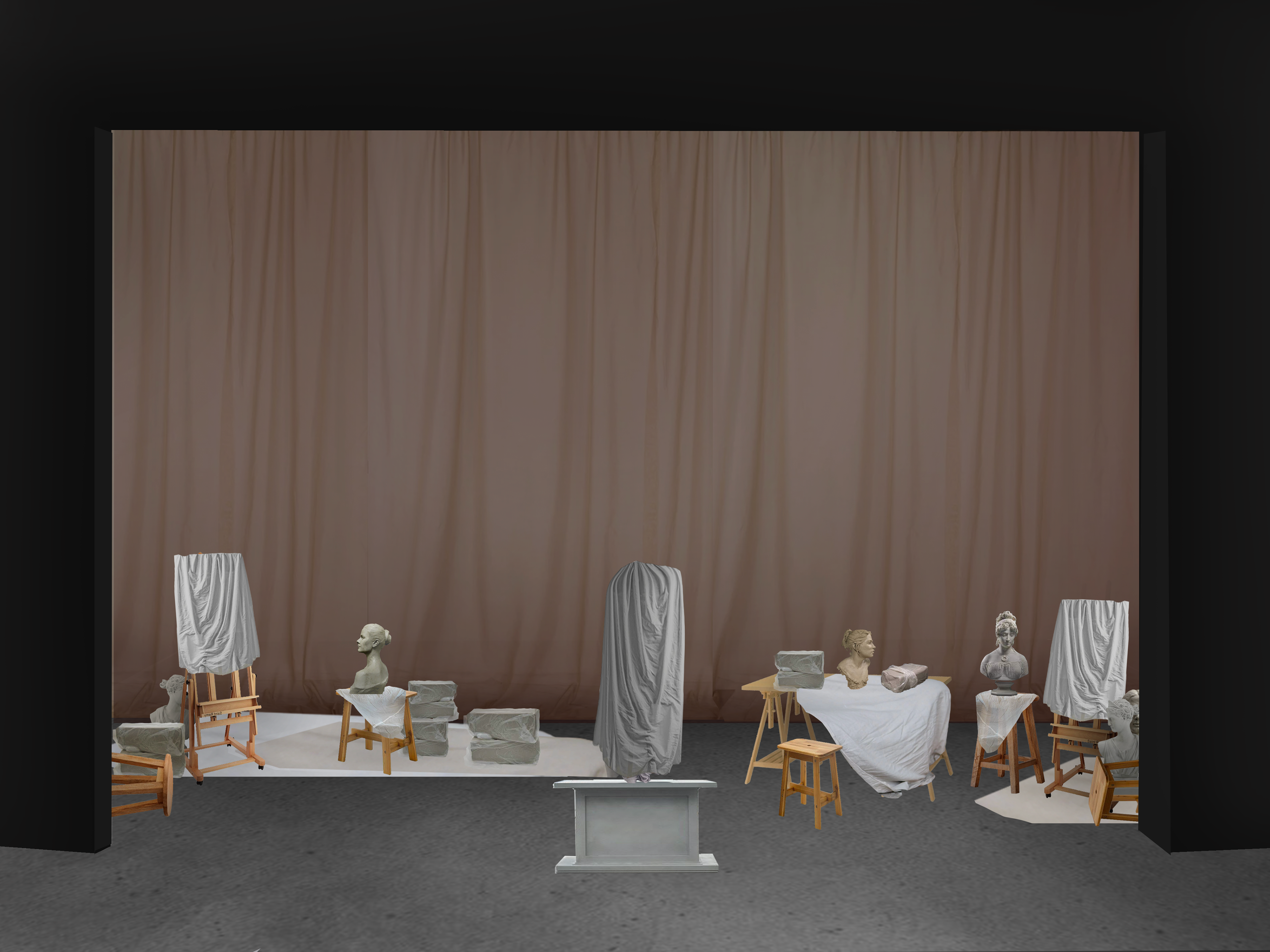 Sculptor's Studio Rendering