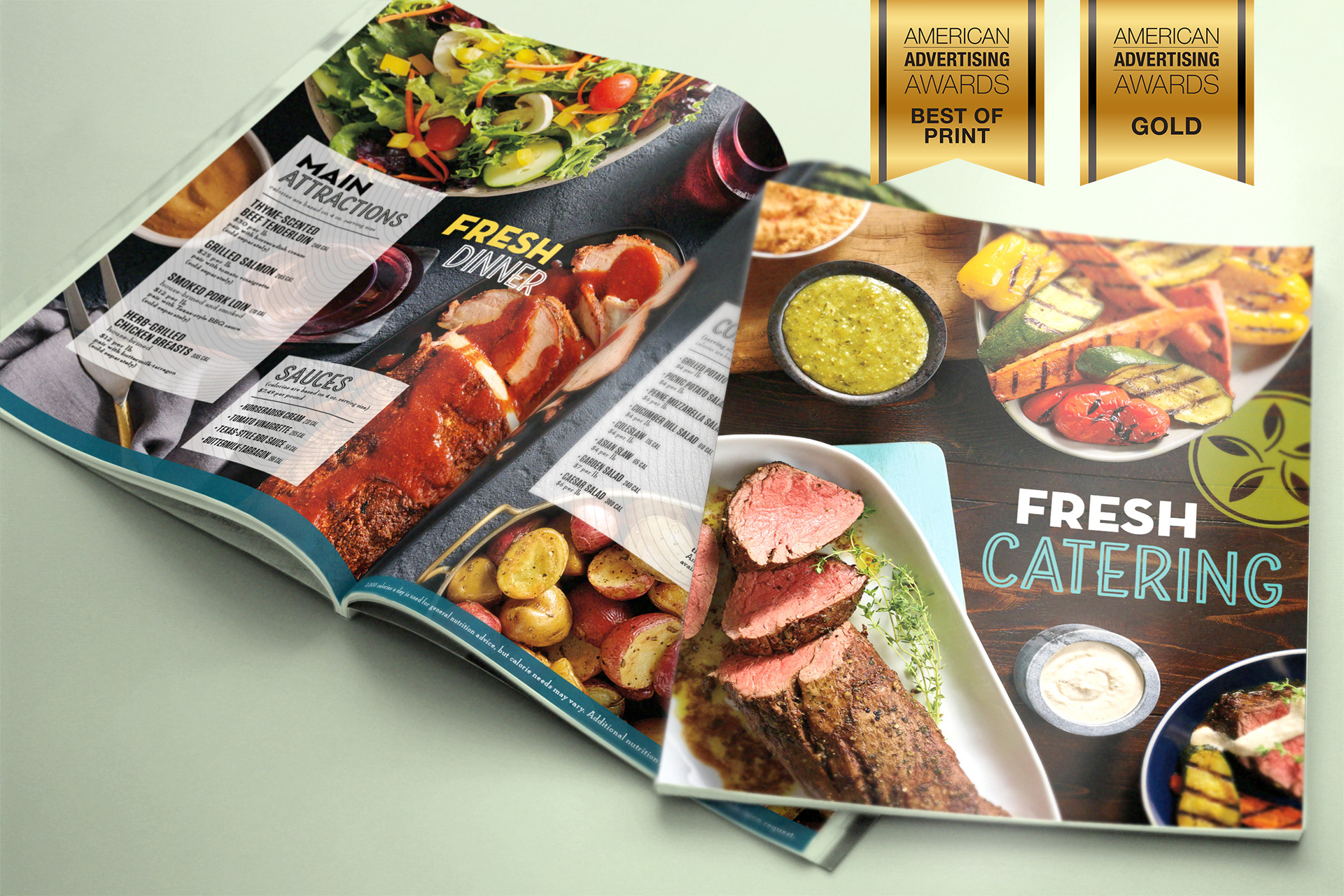 Catering Menu Design & Photoshoot