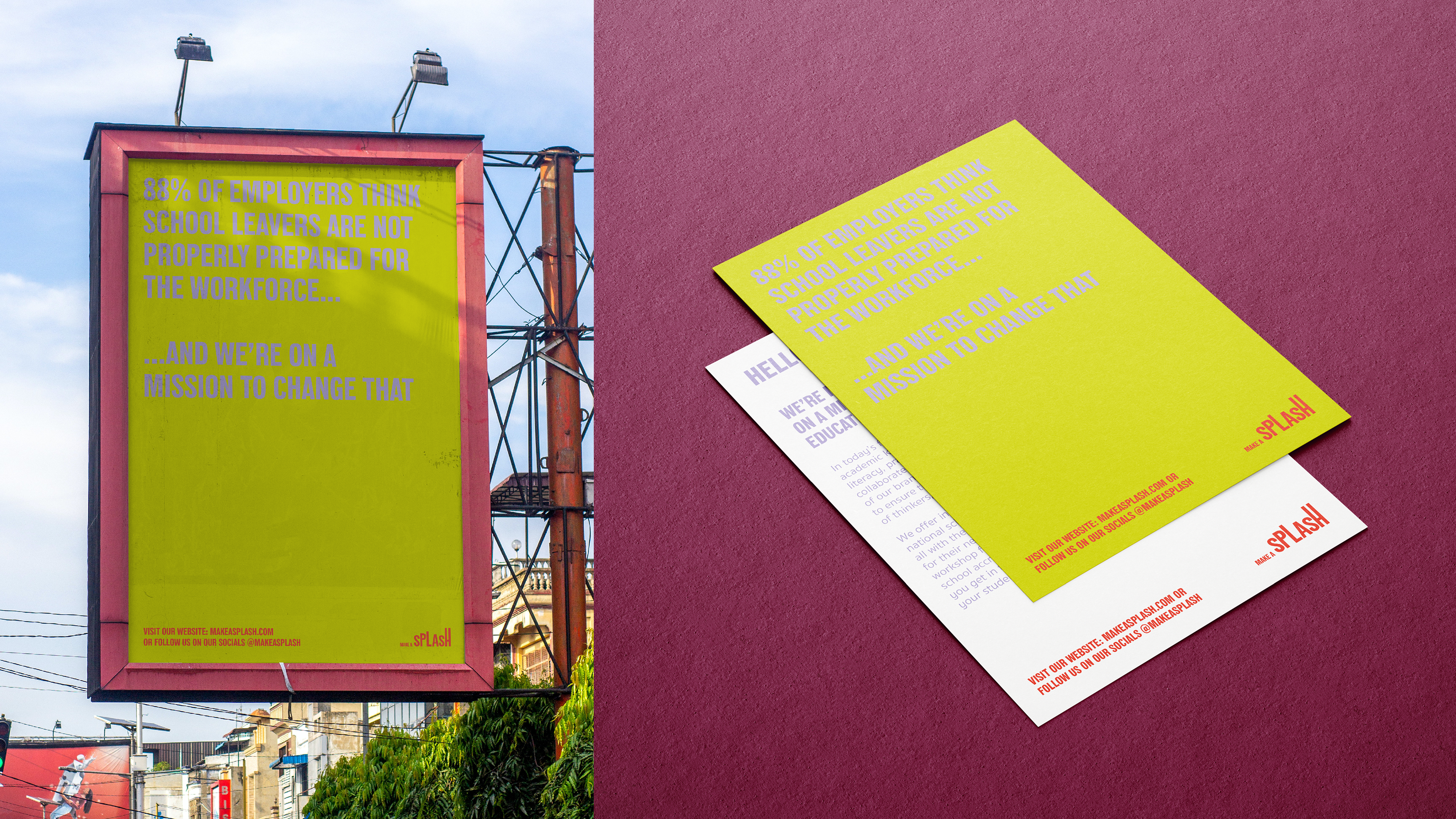 To reach schools, flyers would be mailed out to educational organisations.