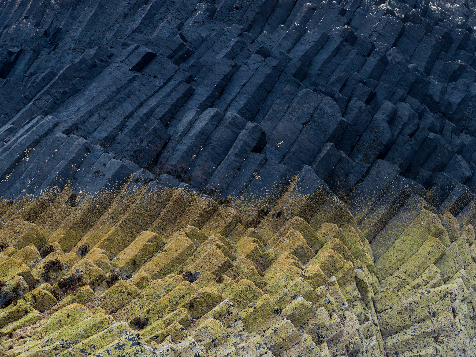 Basalt Rock Structures on the Isle of Staffa