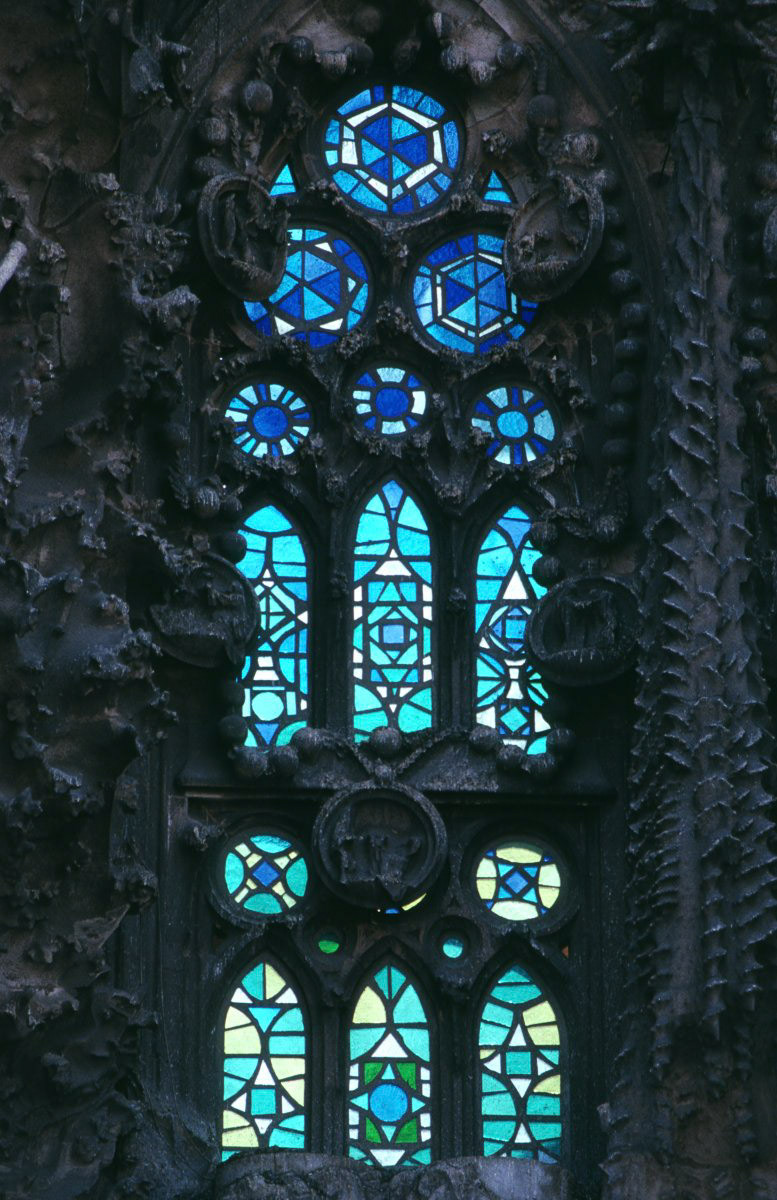 Stained Glass Window, Sagrada Familia, Barcelona