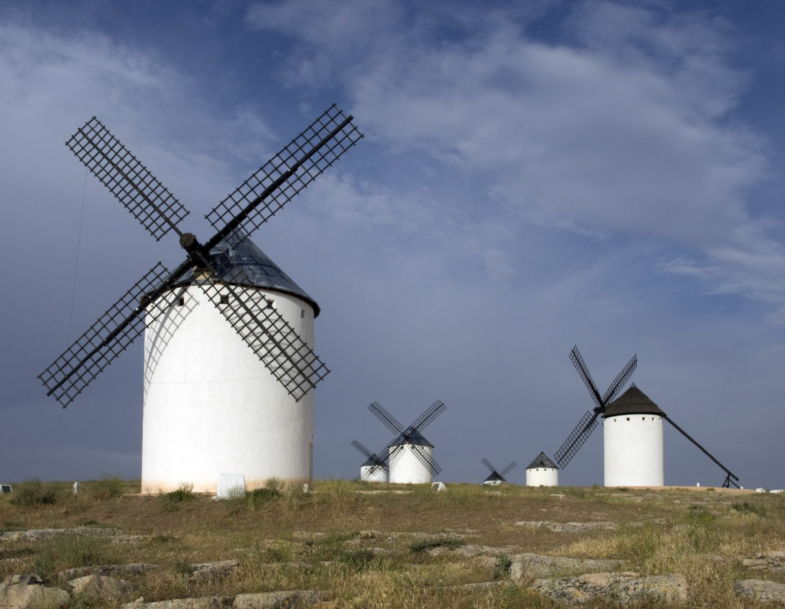 Windmills on La Mancha, Spain