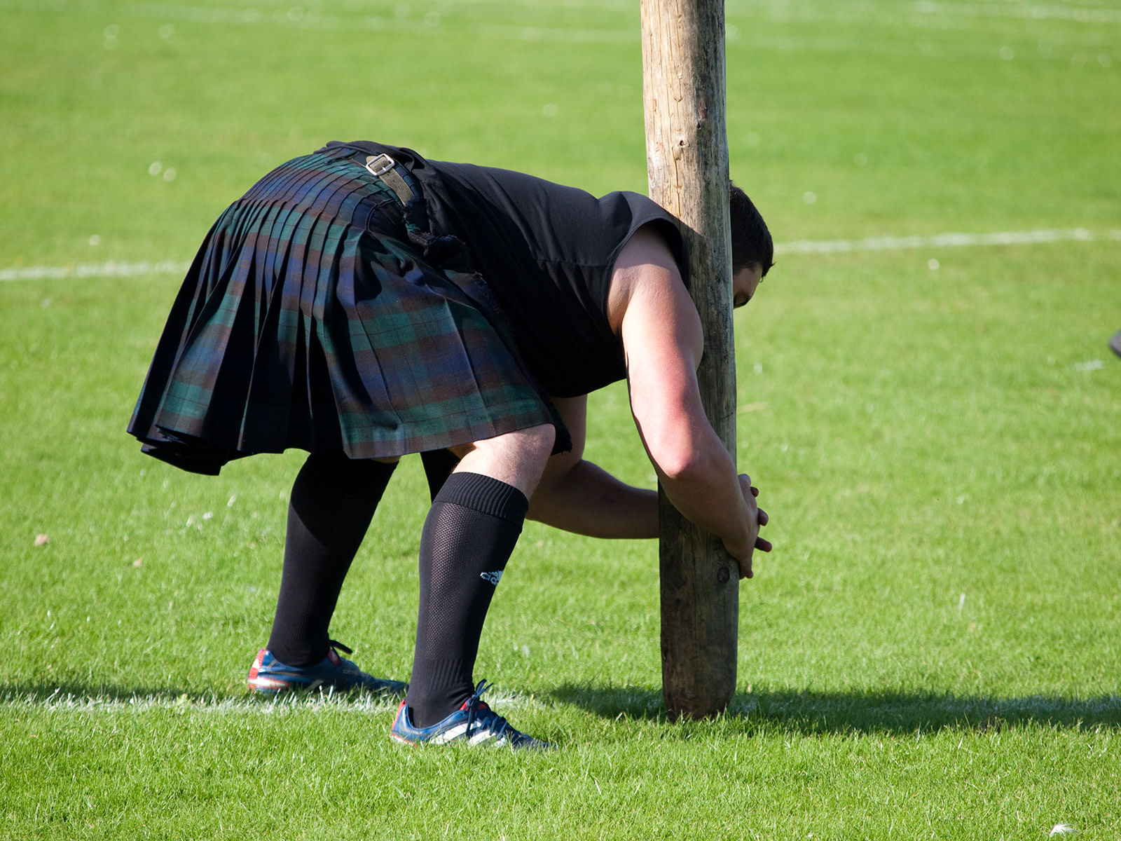 Preparing for the Caber Toss