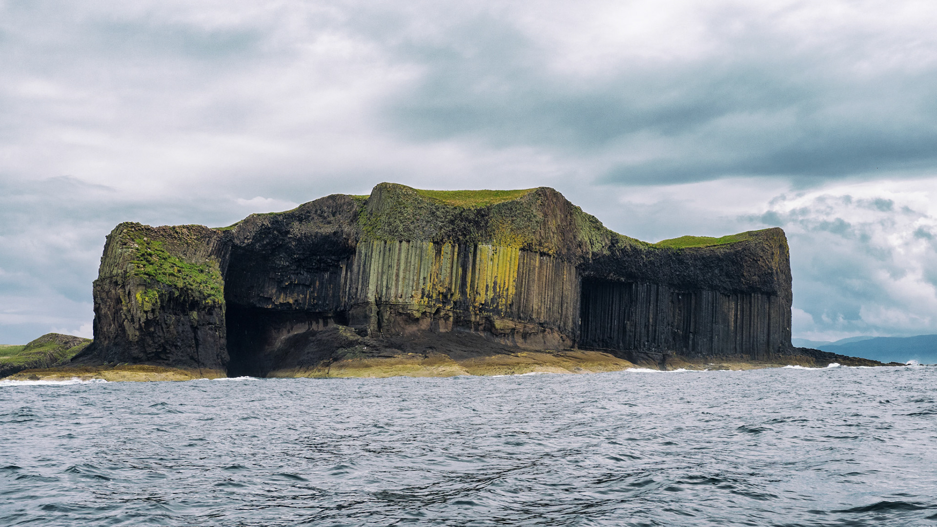 The Island of Staffa seen from the sea