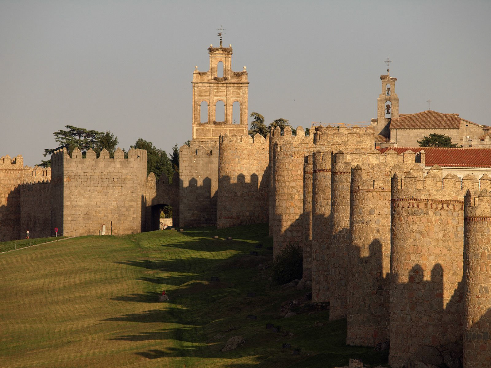 The city wall at Ávila, Spain