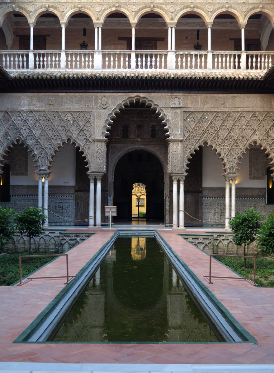 Courtyard in the Alcazar Palace