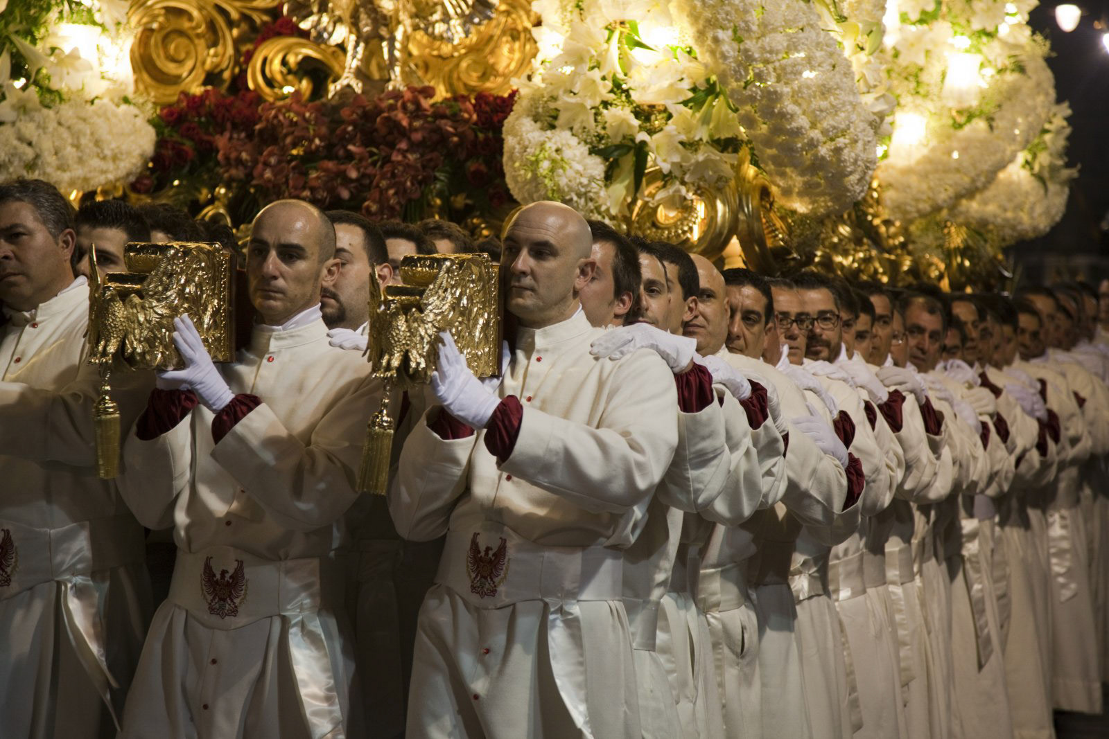 A Trono during the Semana Santa processions in Cartagena, Spain