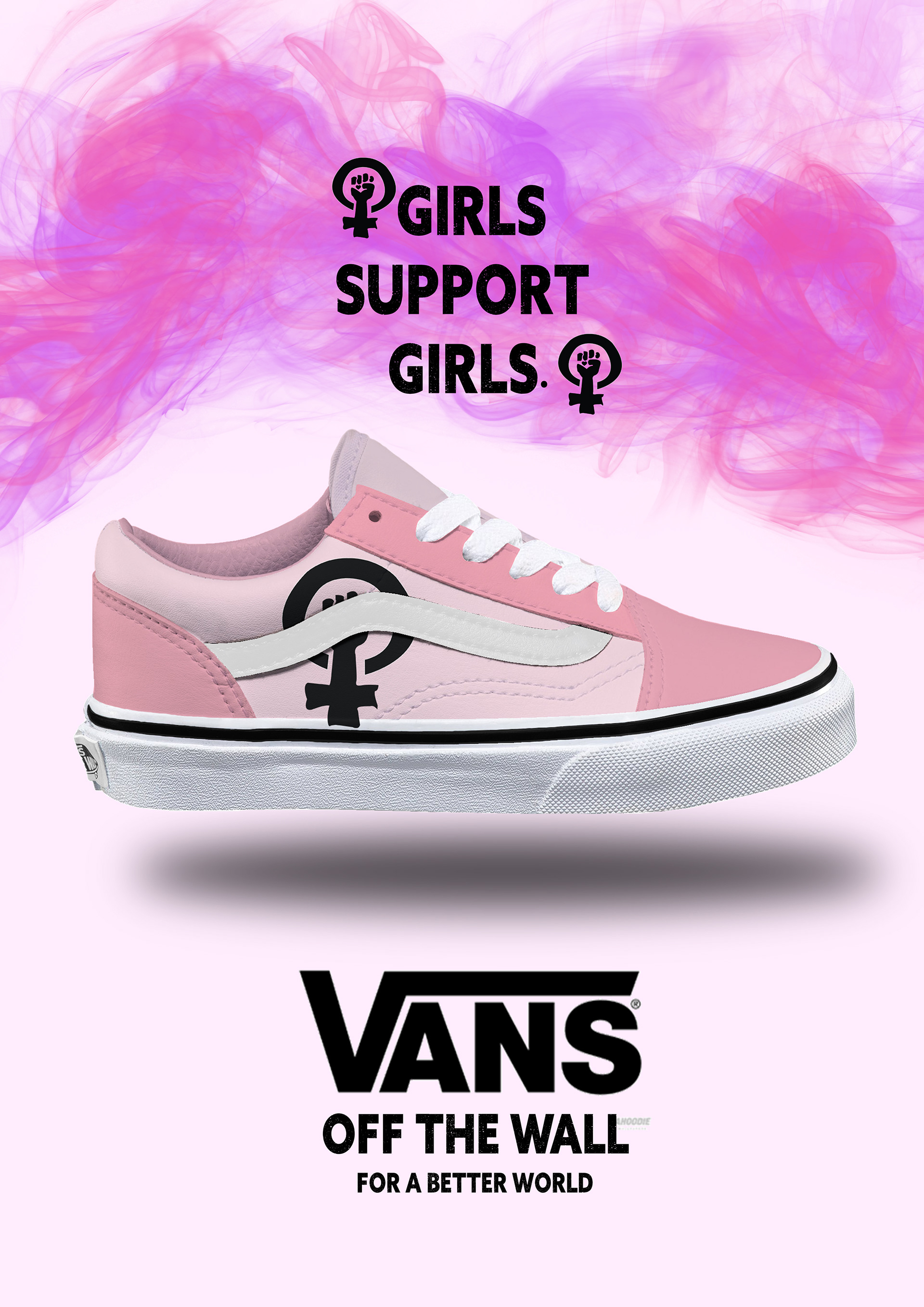 Voor een project op school moesten wij een nieuwe vans schoen bedenken. Hiervoor kregen we de optie tussen verschillende thema's. De thema's die we kregen hadden allemaal te maken met het verbeteren van de wereld. Daarom koos ik voor het thema; love, love, love. En daarbij heb ik de keus gemaakt om een feministisch achtige schoen te ontwerpen. Dit omdat ik zelf van mening ben dat vrouwen elkaar moeten supporten in alles. logo voor op de schoen is ontworpen in Adobe Illustrator. De Abri poster is ontworpen in Adobe Photoshop. Oktober 2022