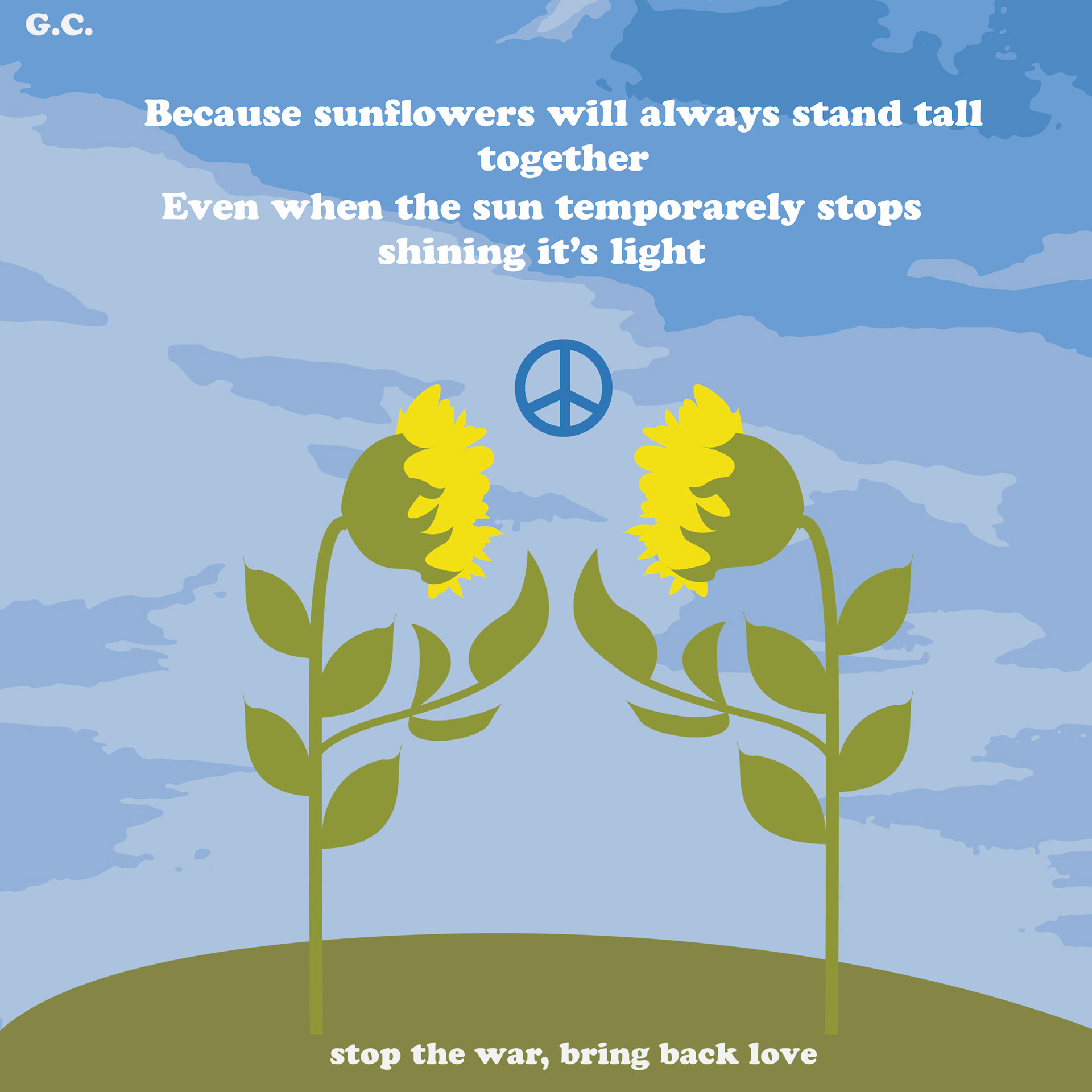 Sunflower Project, Adobe Illustrator, oktober 2022.