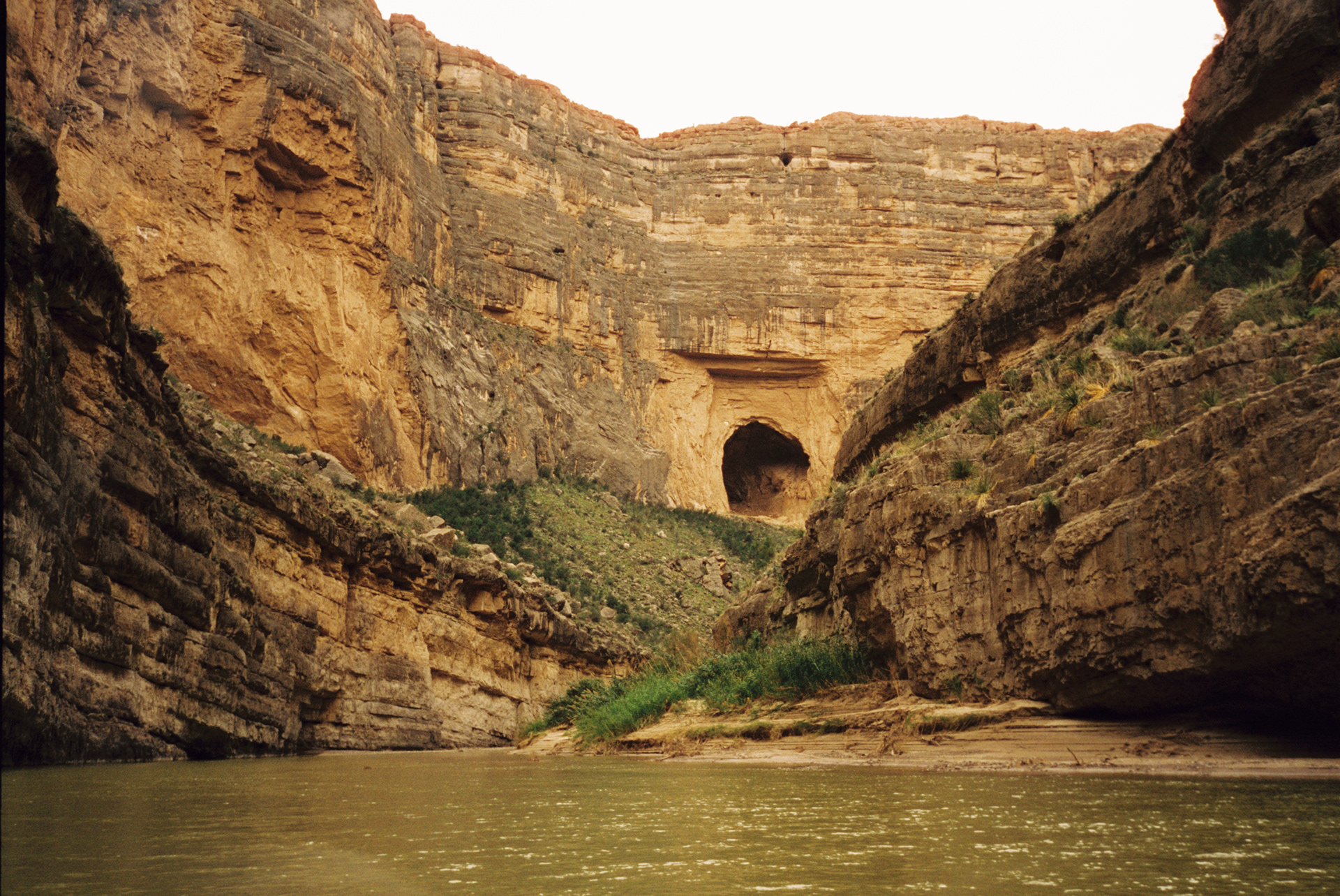 Smuggler's cave near the exit of Santa Elena Canyon