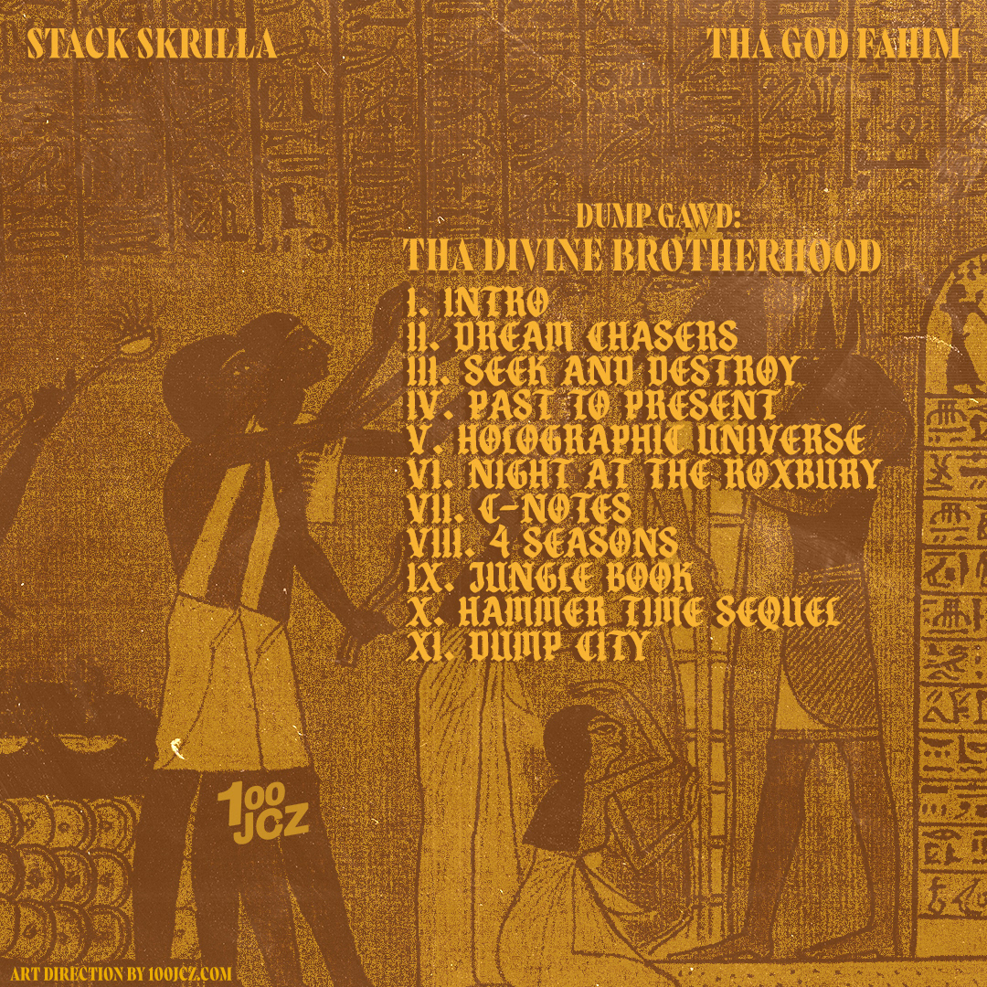 CONCEPTUAL BACK COVER ART FOR STACK SKRILLA X THA GOD FAHIM JOINT ALBUM