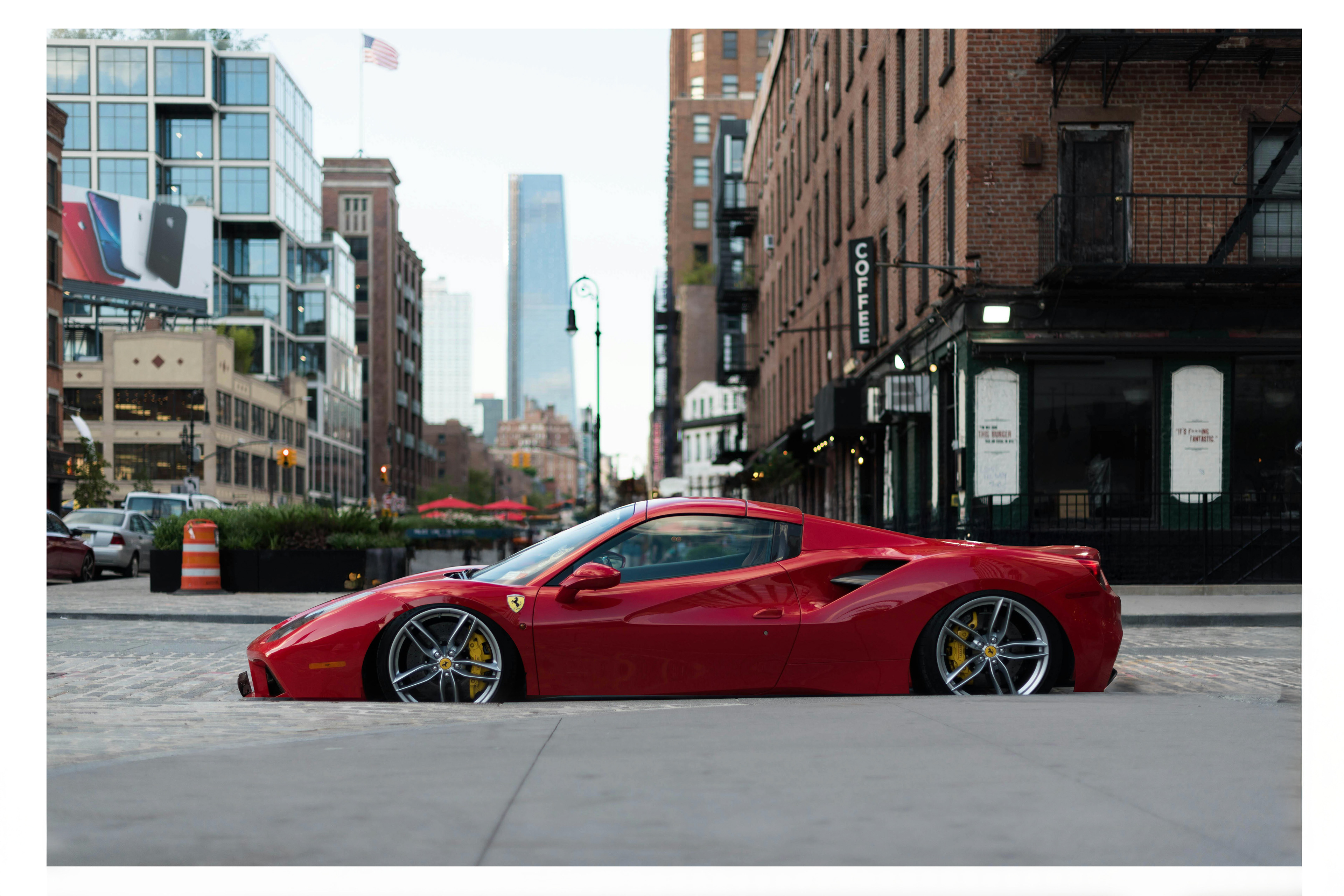 Lowered Ferrari