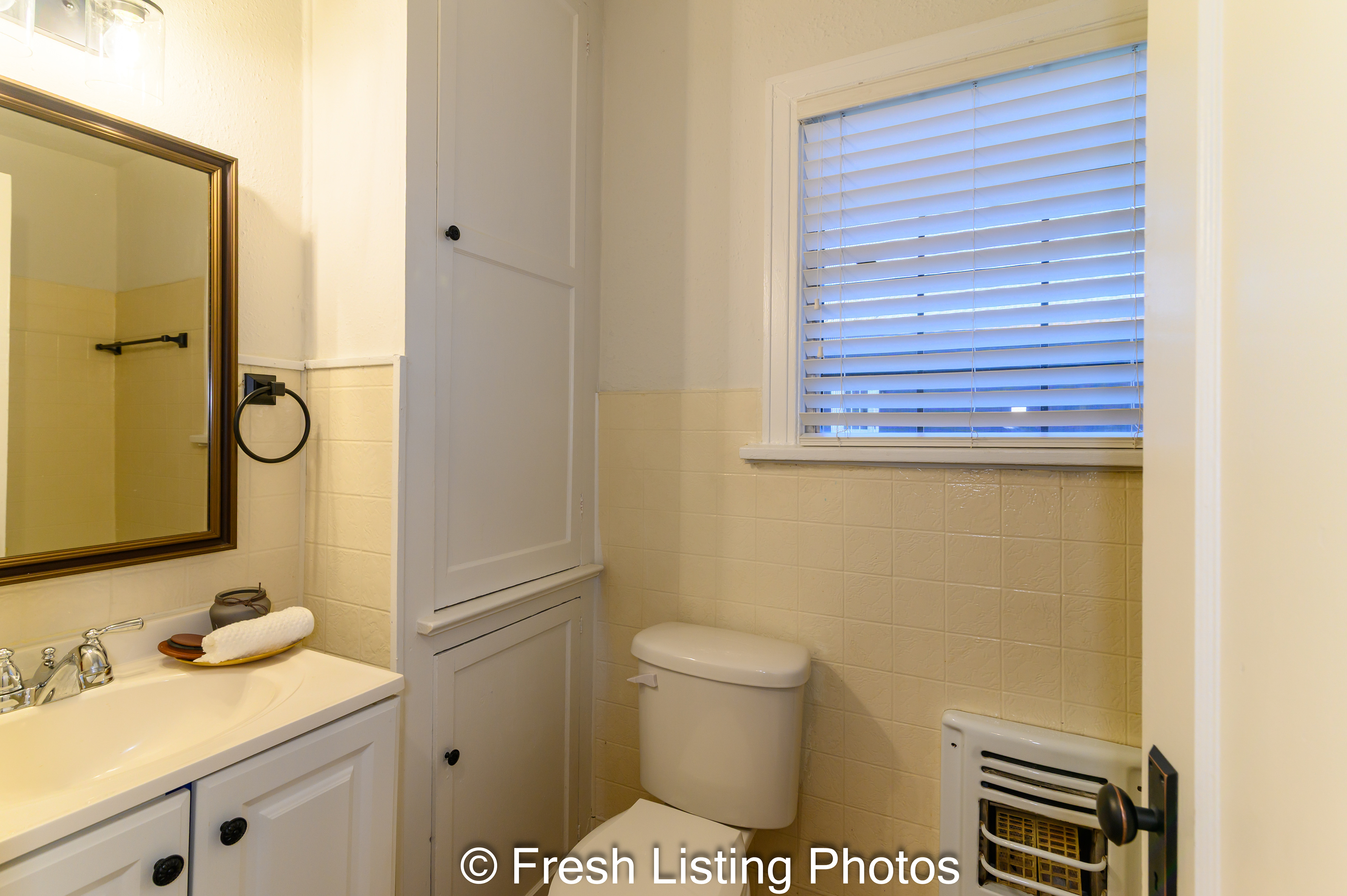 Bathroom vanity and commode