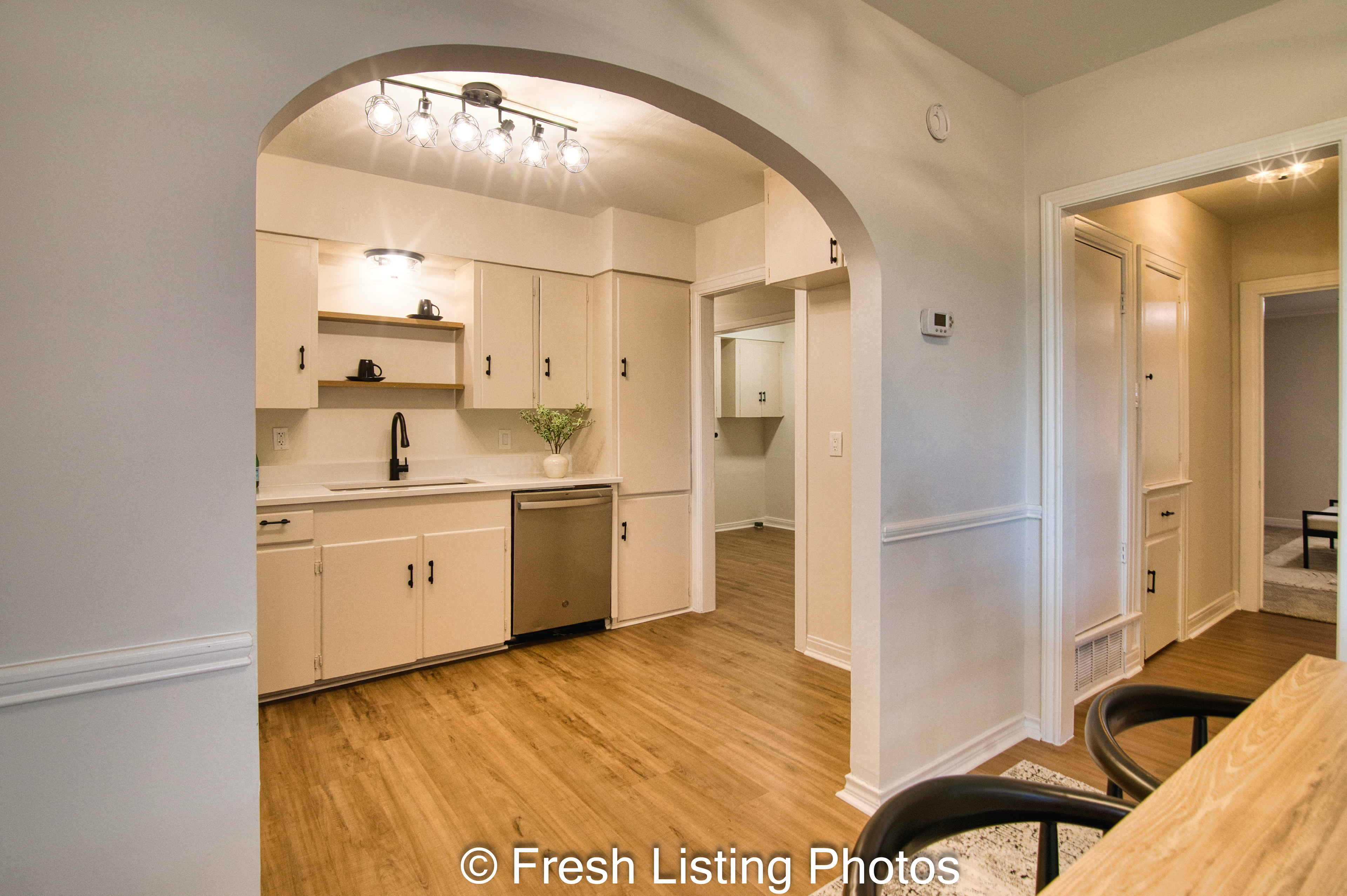 Kitchen and hallway