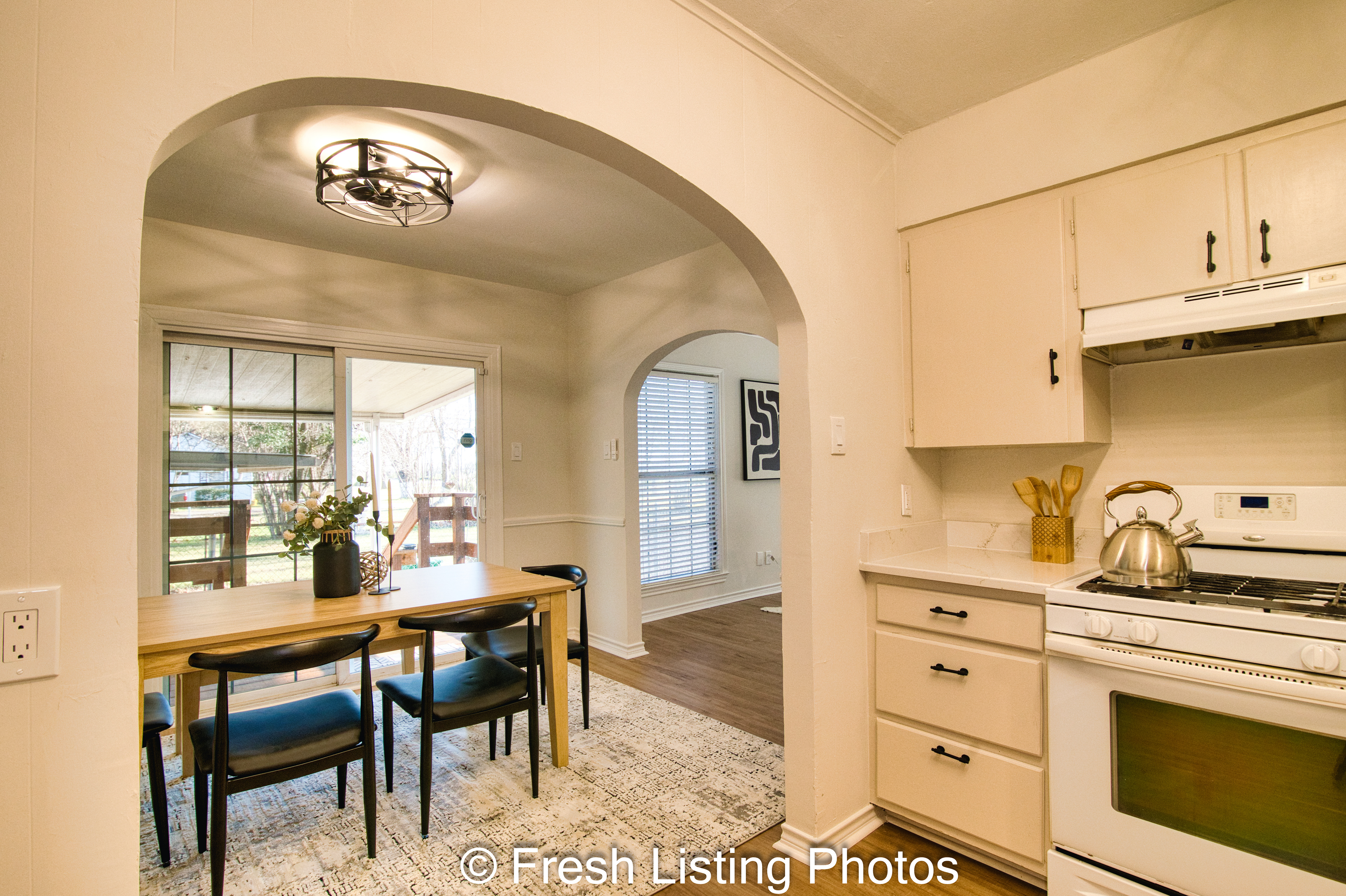Kitchen and dining room