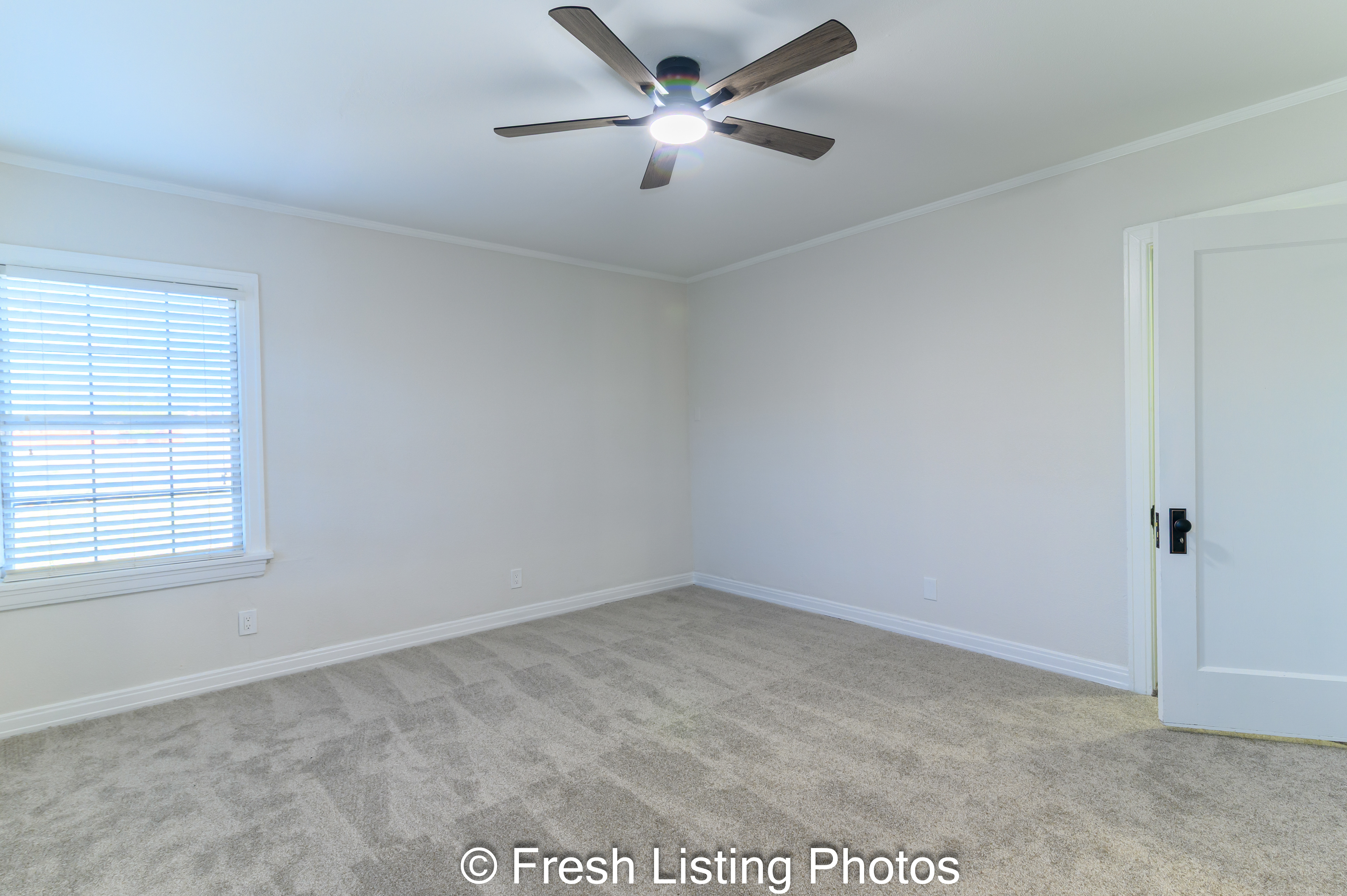 Bedroom with large walk in closet