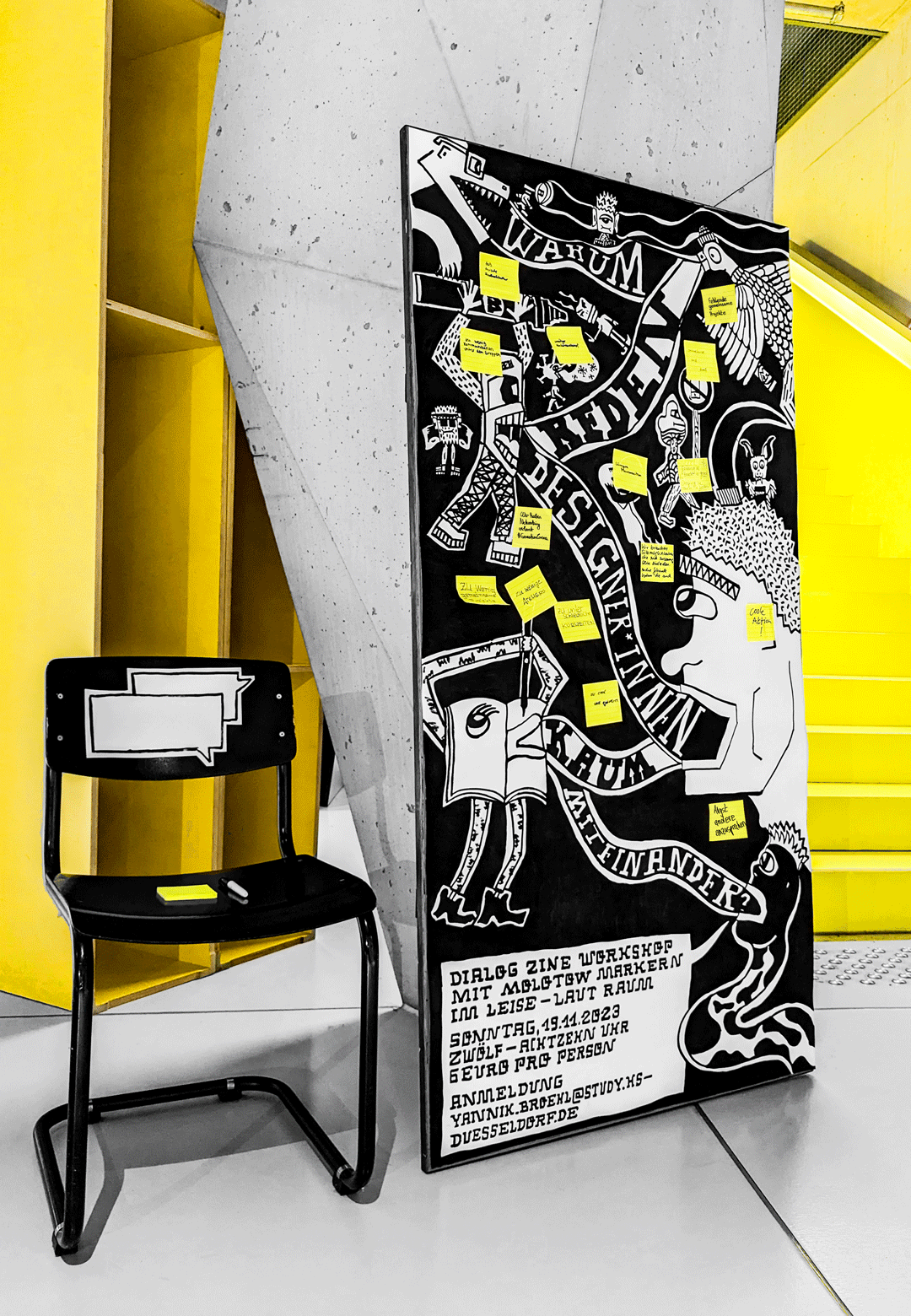 Workshop Poster: Interactive Post-It Action