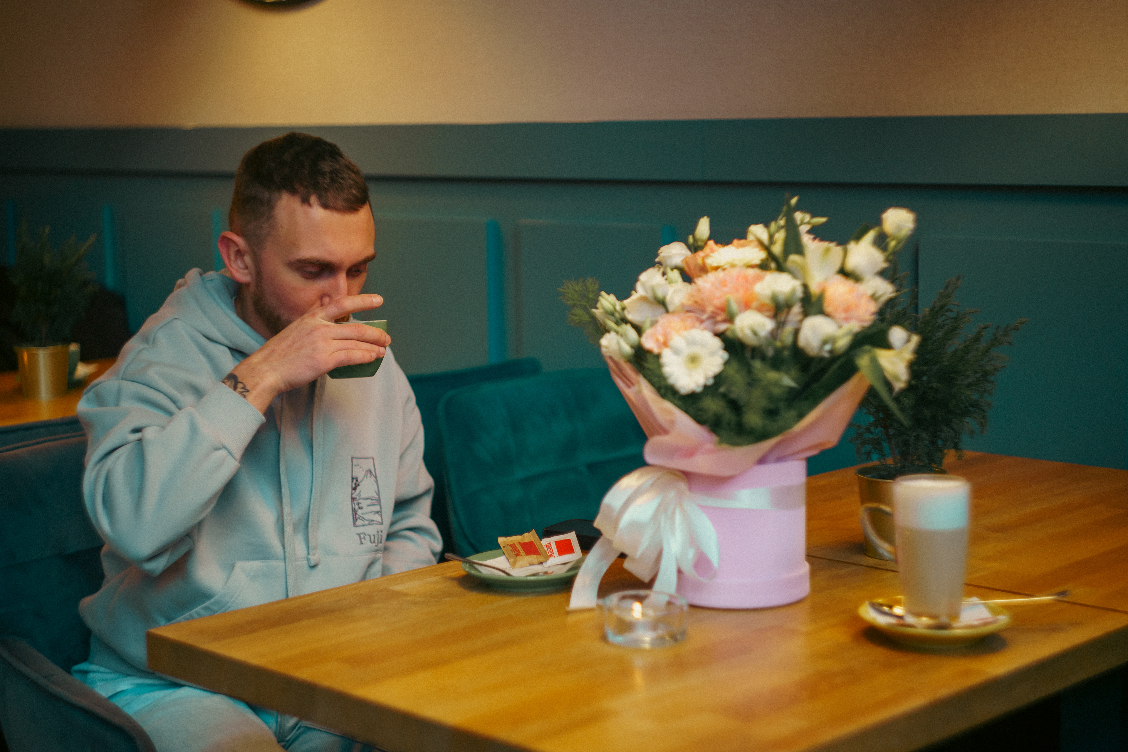 Букеты на День святого Валентина: коммерческая фотография.