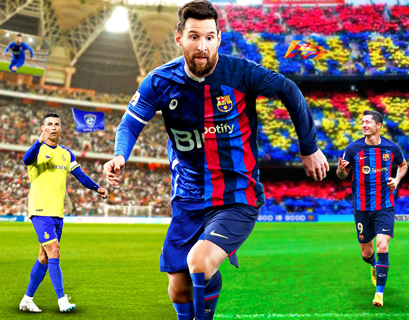 Benn Marc Adorna - Lionel Messi - Barcelona & Al Hilal