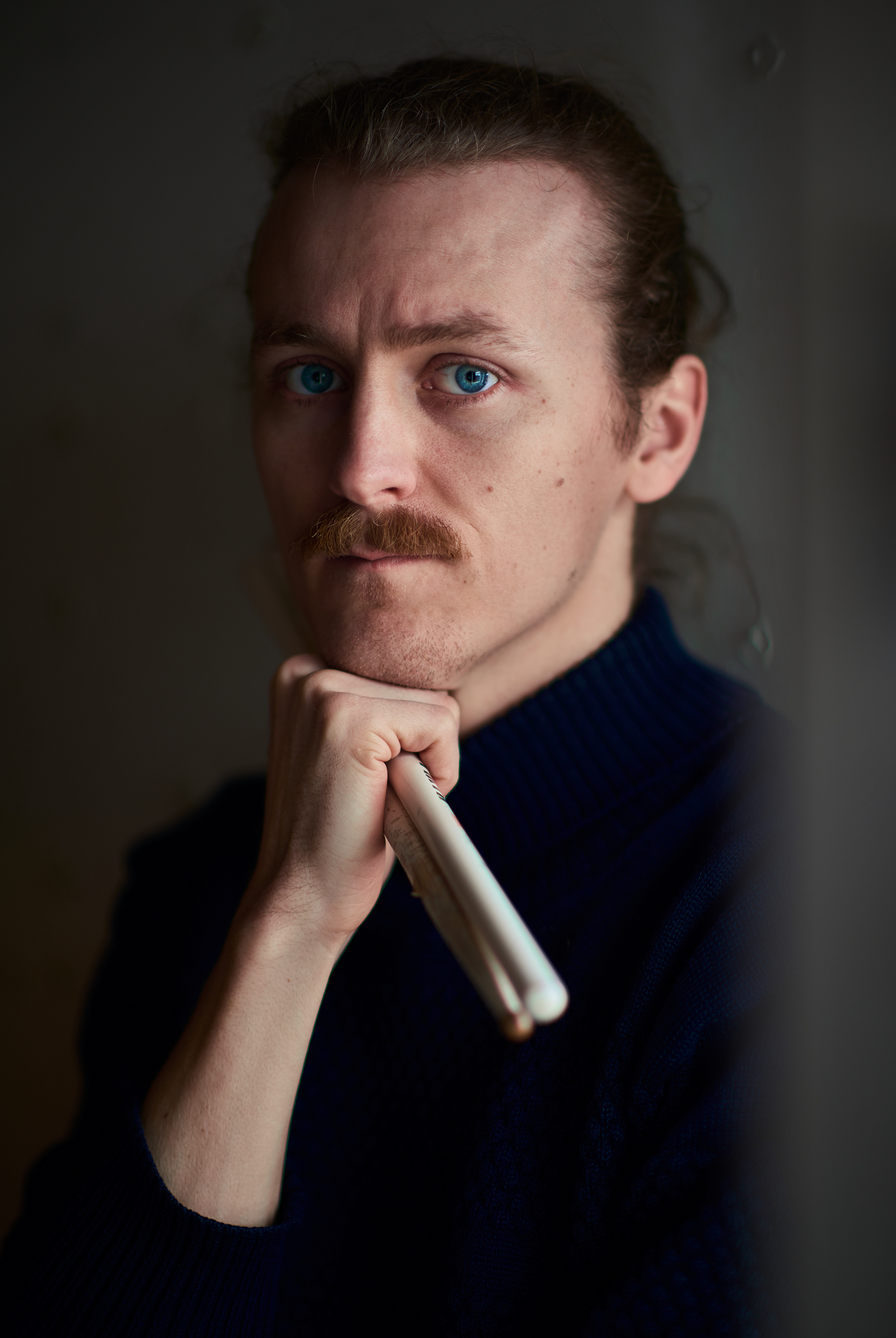 Portrait of musician Kristoffer Tophoej