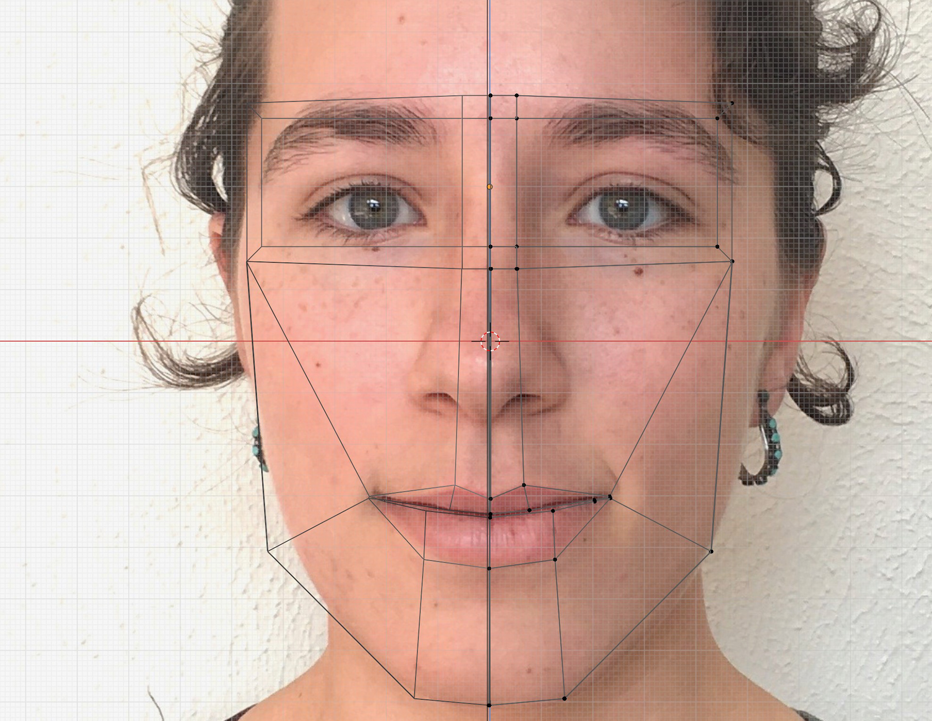 Setting up verts around a reference image