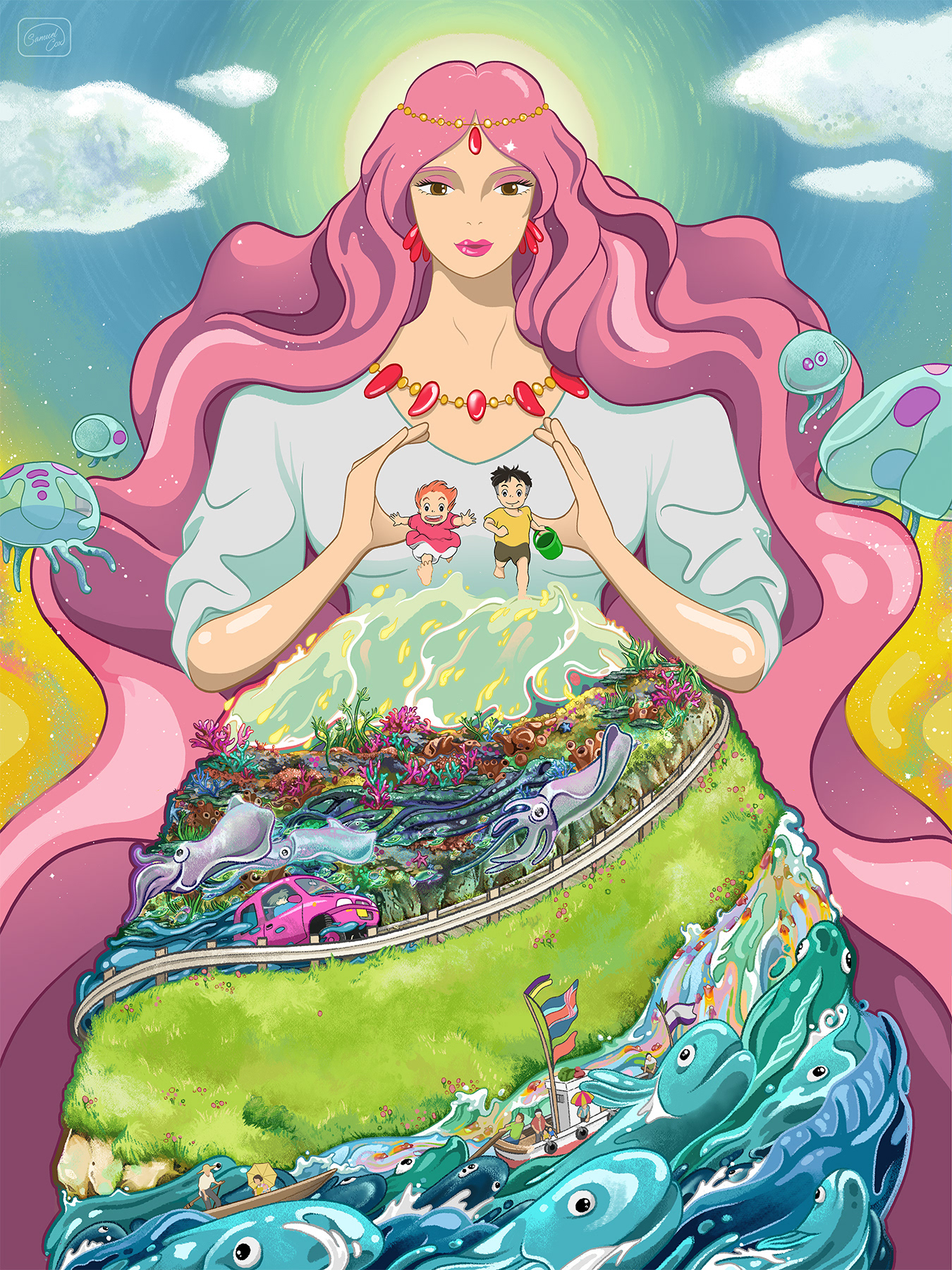 Poster Tribute for Studio Ghibli's "Ponyo". 2025