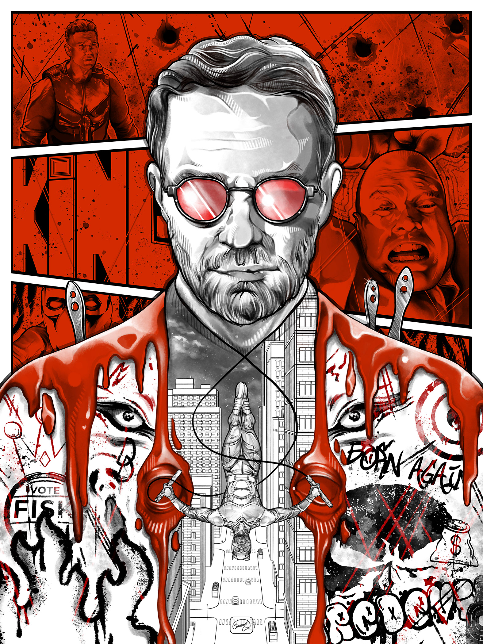 Poster Tribute for Marvel Studios' "Daredevil : Born Again". 2025