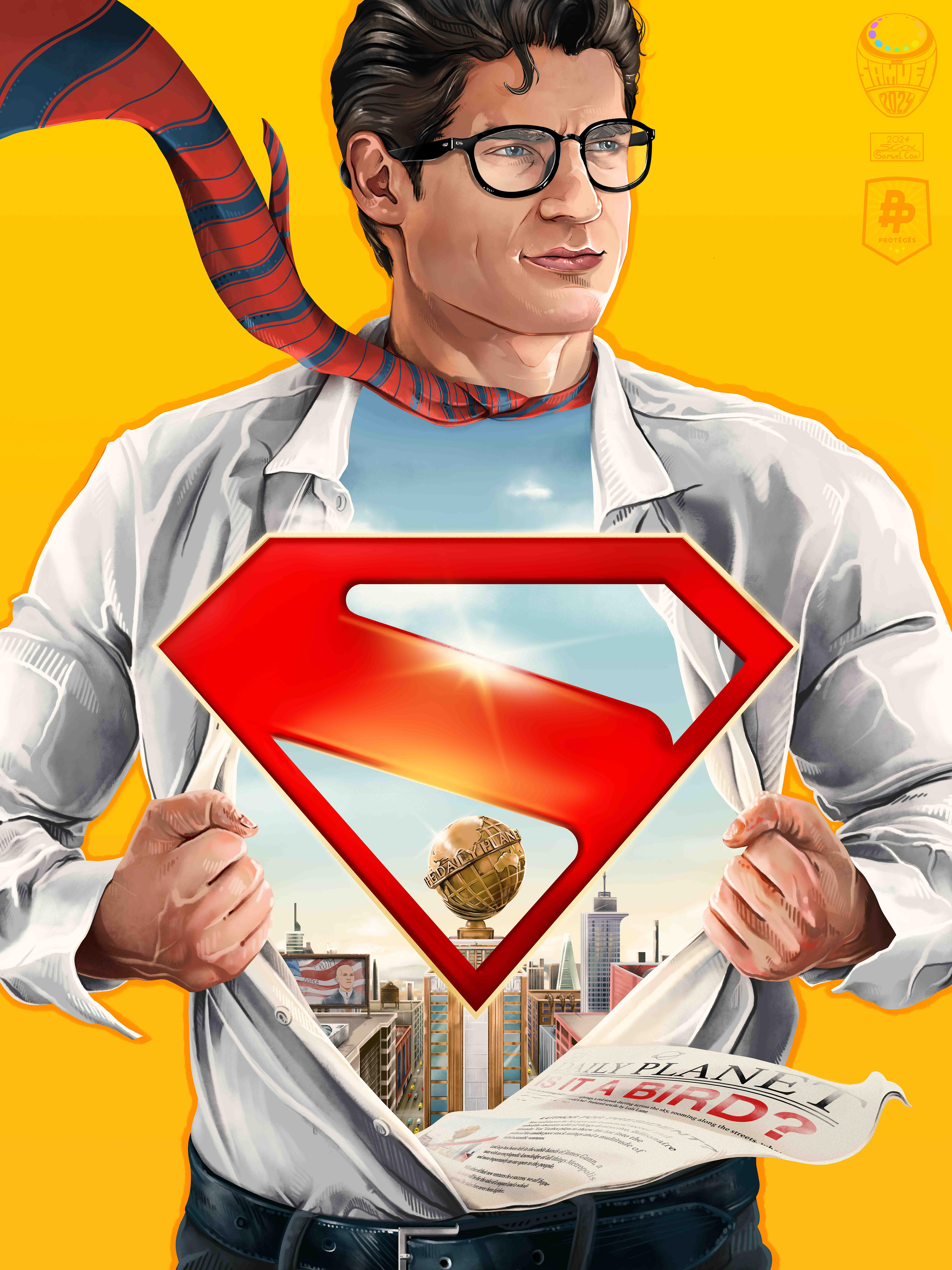 "Clark" - Poster Posse Protégé Piece for James Gunn's "Superman". 2024