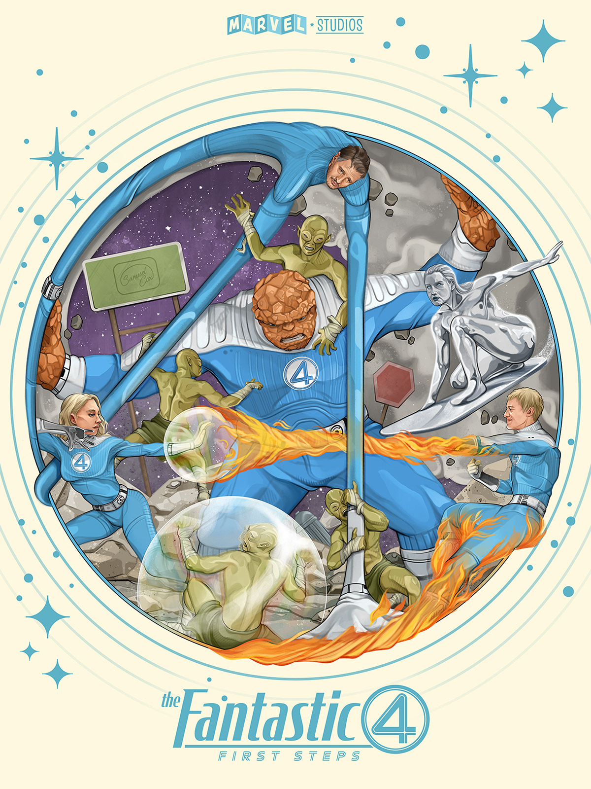 Poster Tribute for Marvel Studios' "Fantastic Four - First Steps". 2025