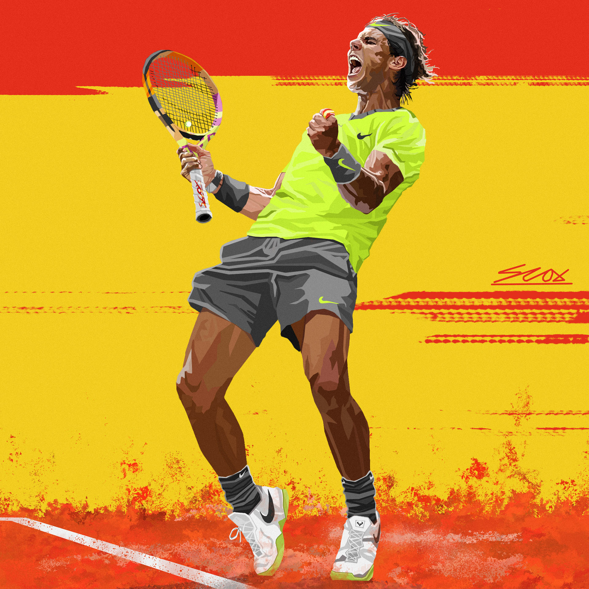 A Piece to celebrate the French Open Win for the GOAT, Nadal.