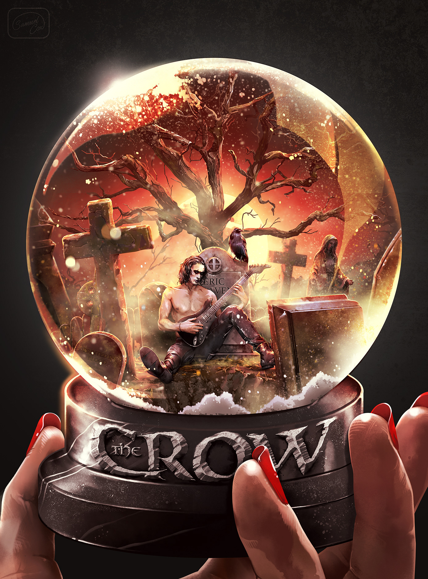 Poster Tribute for Printed in Blood's Cult Classic Artbook "The Crow". 2024